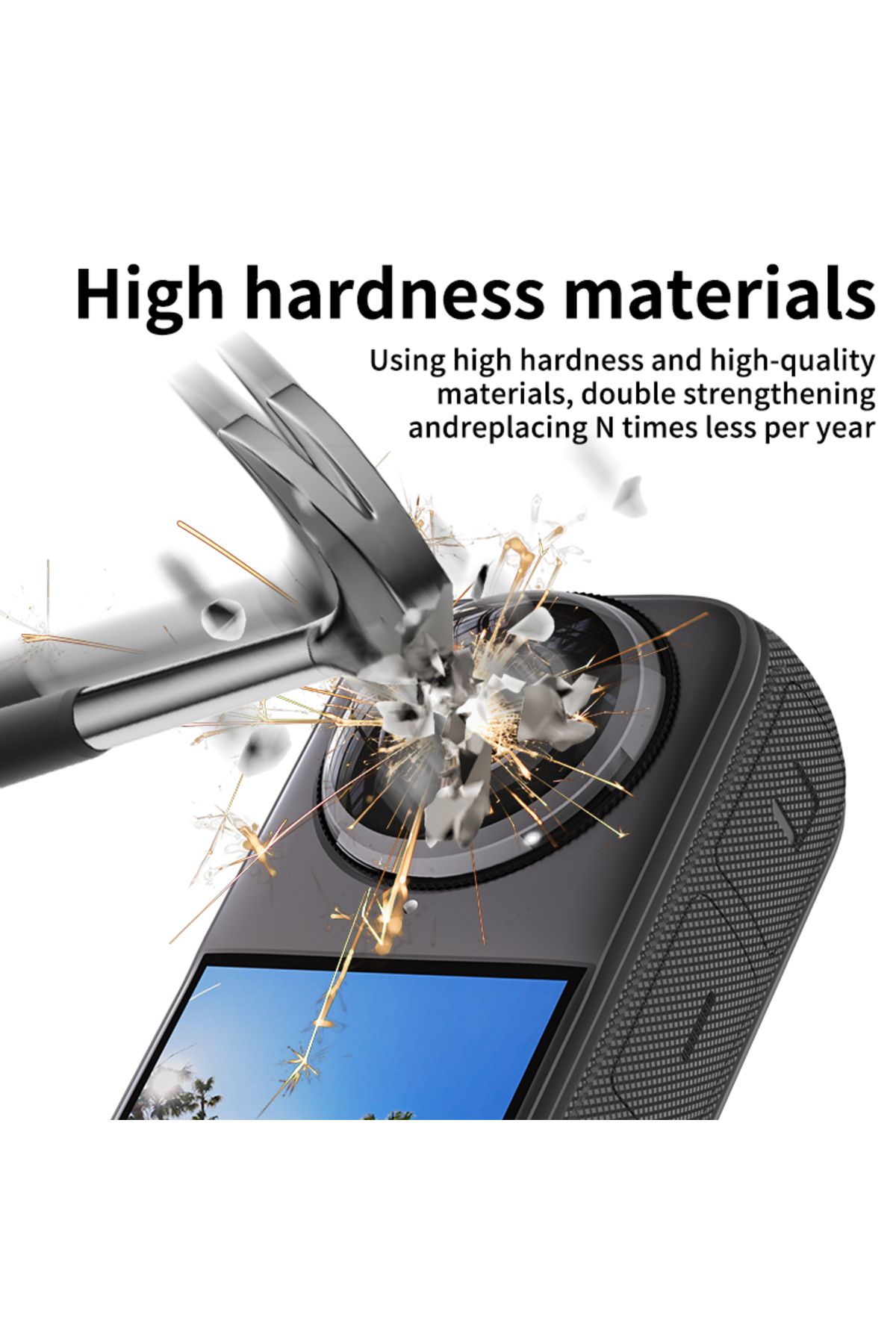 Choice-Pc Suitable For Insta360 X4 Lens Protector, Pc Rotating Scratch Resistant Panoramic Motion Camera Le 2