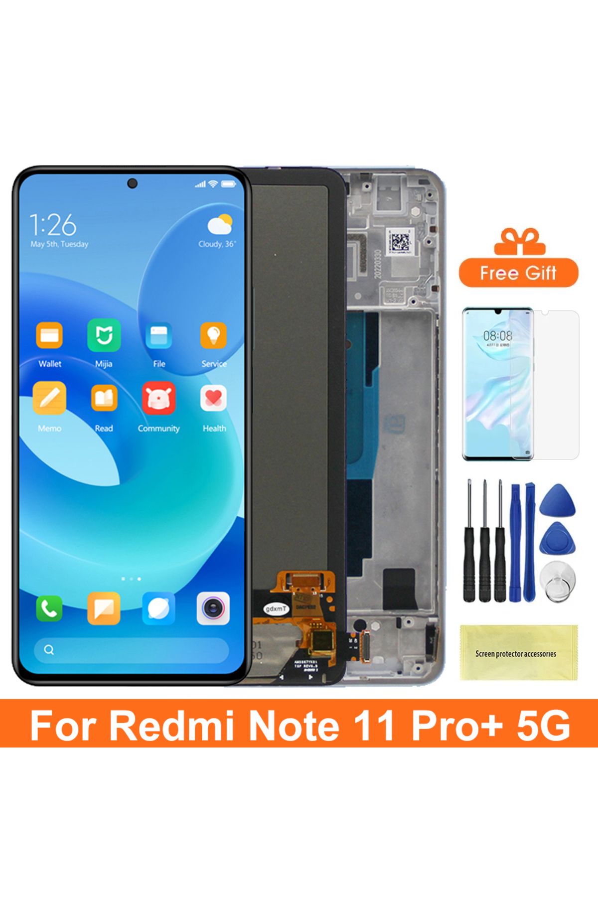 Choice-LCD Screen for Xiaomi Redmi Note 11 Pro+ 5G 21091116UG 21091116UC Lcd Display Digital Touch Scree... 2