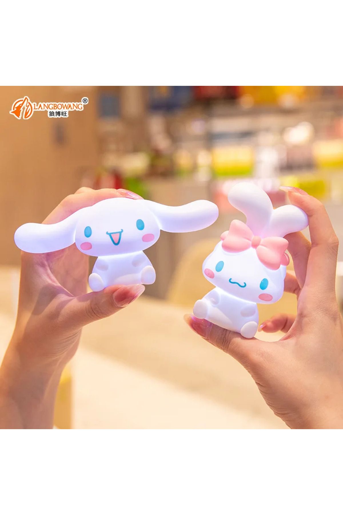 Choice-مصباح ليلي مضيء للأطفال من Sanrio Cinnamoroll مصباح بجانب السرير بتصميم رسوم متحركة من Cinnamoroll مقطوع... 3