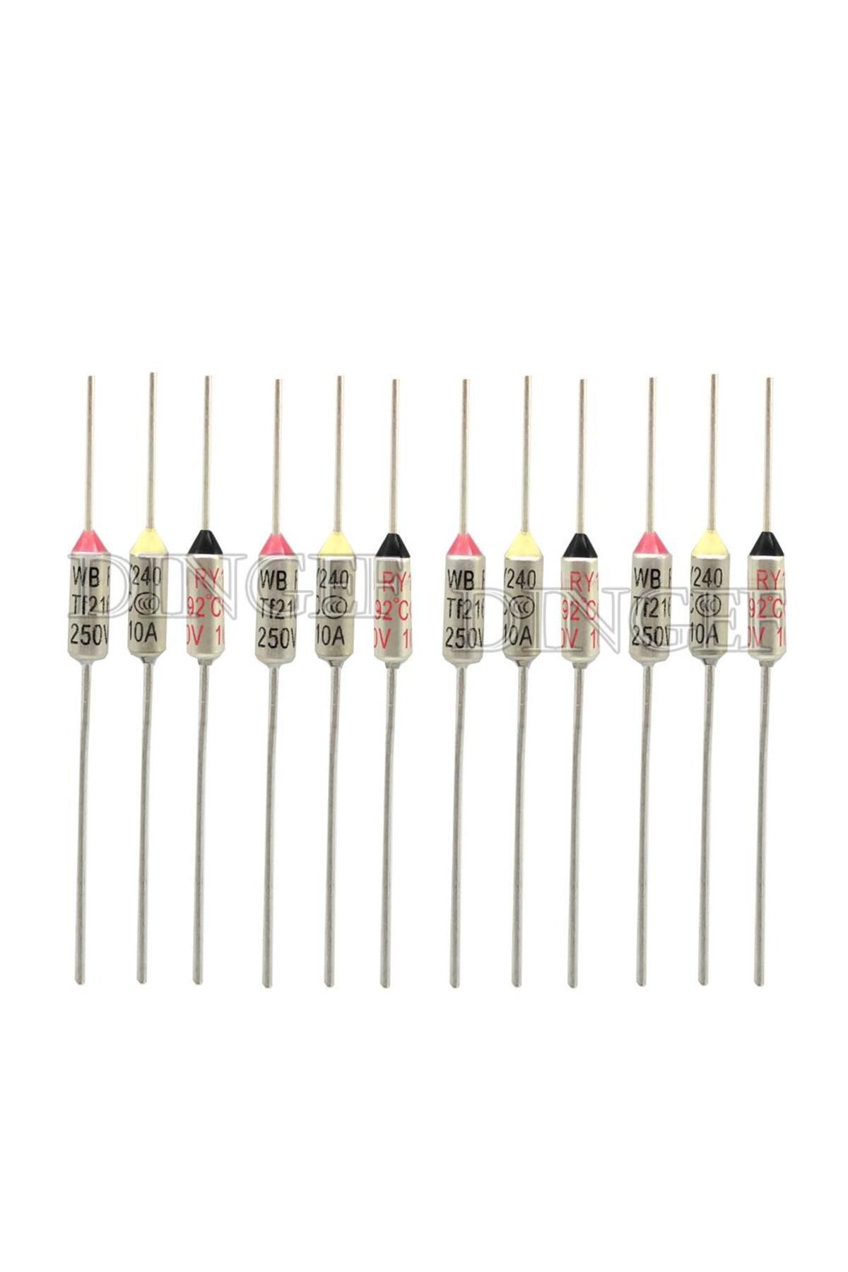 Choice-TF Thermal Fuse RY 10A 15A 250V Temperature dingef 65C 73C75C 85C 100C 120C 130C 152C 165C 172C 1... 3