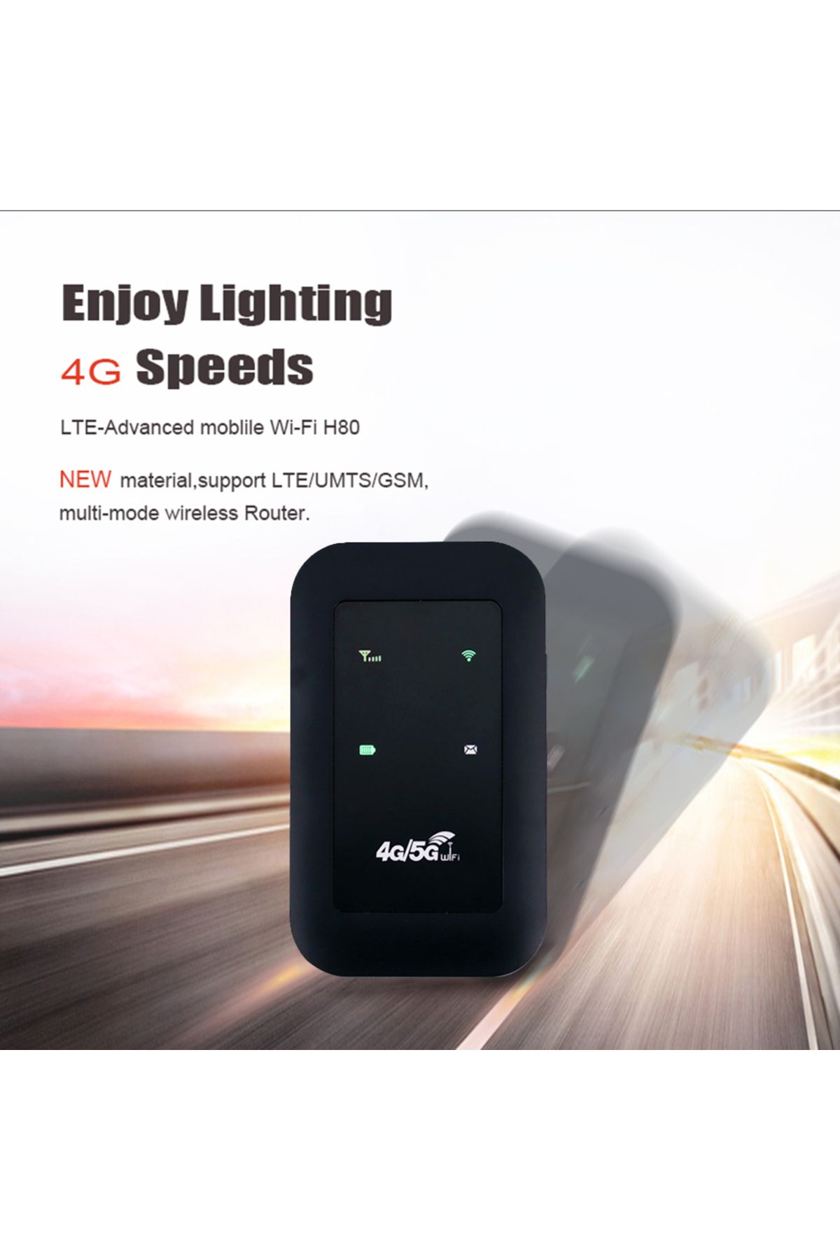 VAKIND-Portable WiFi Repeater 4G LTE Router Signal Amplifier Network Expander Adaptor 150Mbps SIM Card S... 2