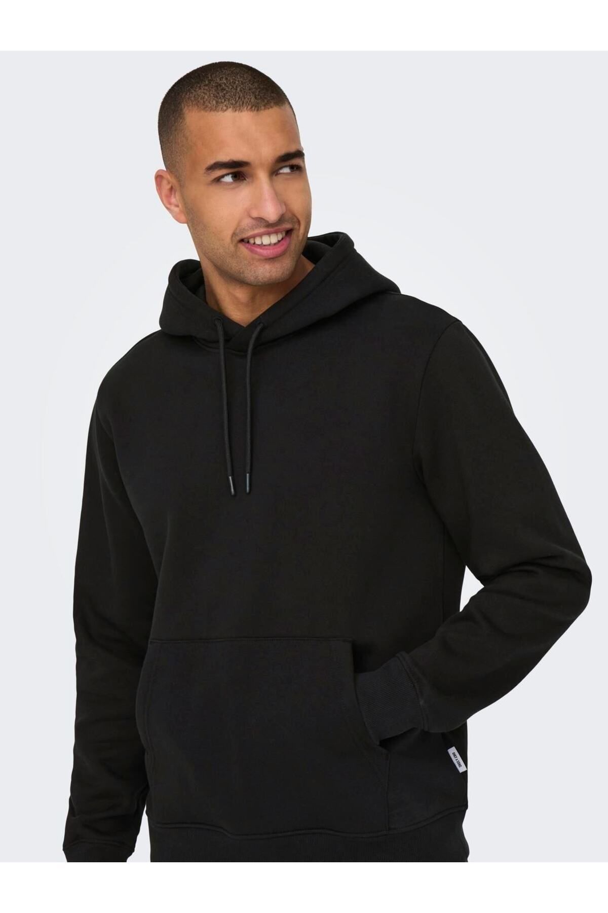 OXVİN-Fleece Hooded Puff Sweatshirt - Kangaroo Pocket, 3 Thread - Original Mold 5