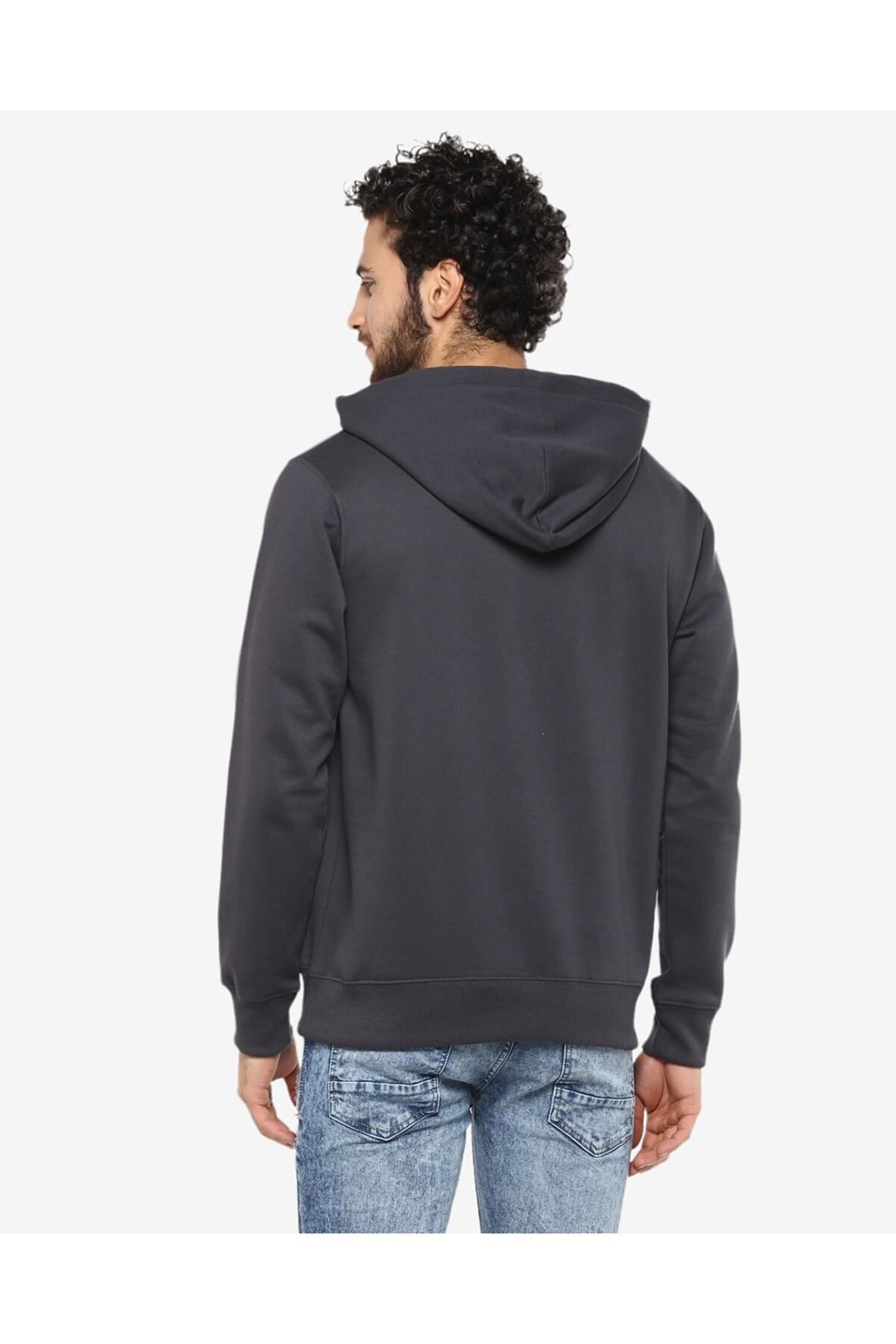 OXVİN-Fleece Hooded Puff Sweatshirt - Kangaroo Pocket, 3 Thread - Original Mold 3