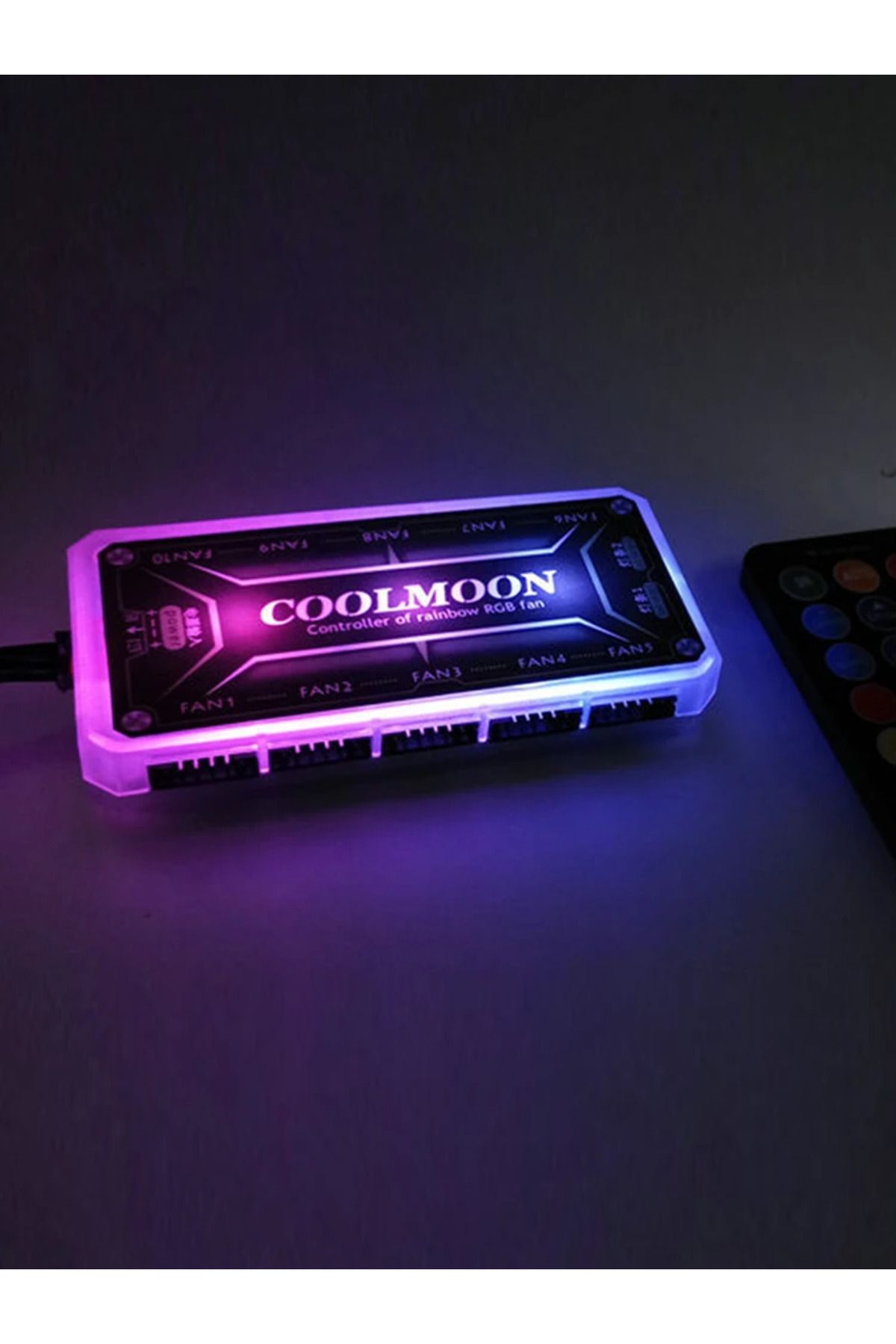 ALLOYSEED-COOLMOON ARGB Controller 12V 5A 6Pin ARGB Cooling Fan Smart Remote Control PC Computer Case Cooli... 8