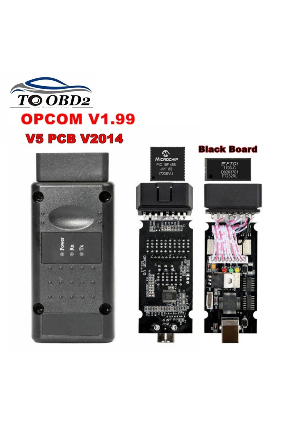 Choice-V1.99 OPCOM for opel OP COM interface with PIC18F458 FTDI FT232RL OP-COM opel Diagnostic scanner ... 2
