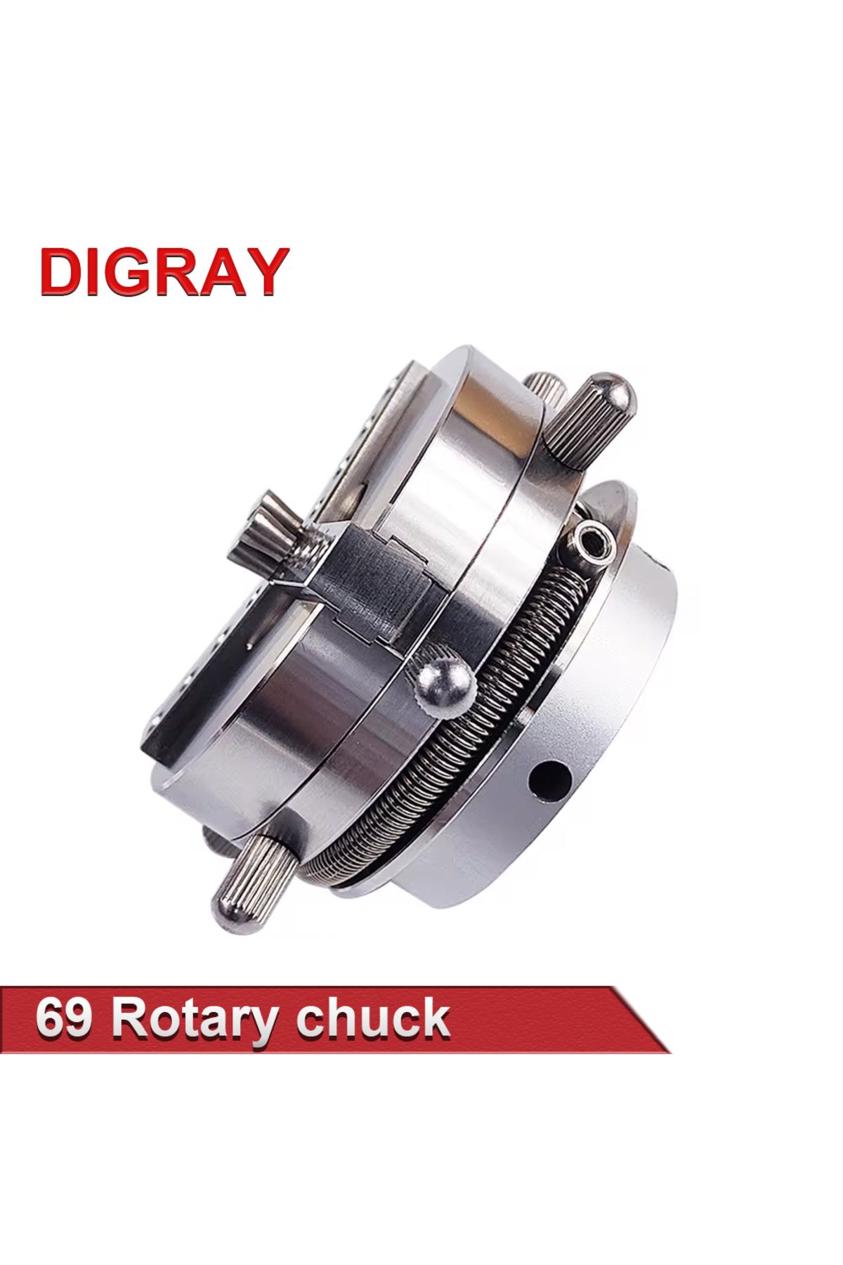 Choice-DIGRAY D69 Auto Lock Rotary Attachment CNC Router Laser Engraving Machine Rotary Axis Chuck for R... 2