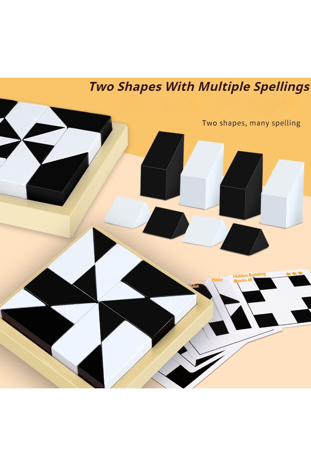 Choice-Montessori Puzzle Hidden Building Blocks Puzzle Toys Parent-Child Interactive Board Game Board Ga... 5