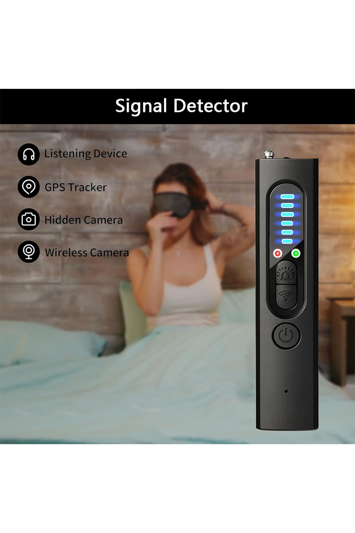 TAFN-MINI T15 Multifunction Camera Detector GSM Audio Error Finder Car GPS Signal RF Tracker Detect Wi... 3