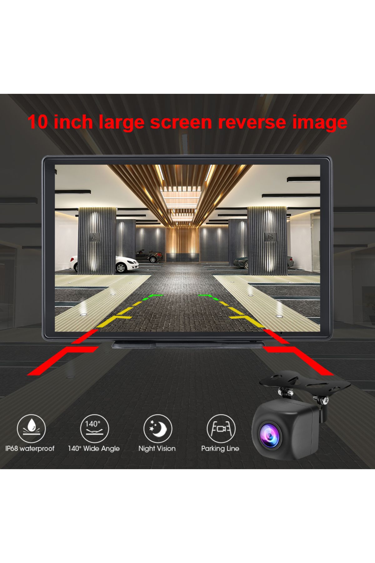 JMCQ-10 inch Carplay Car Smart Screen multimedia Video player Wireless Carplay Android Auto Car R... 5