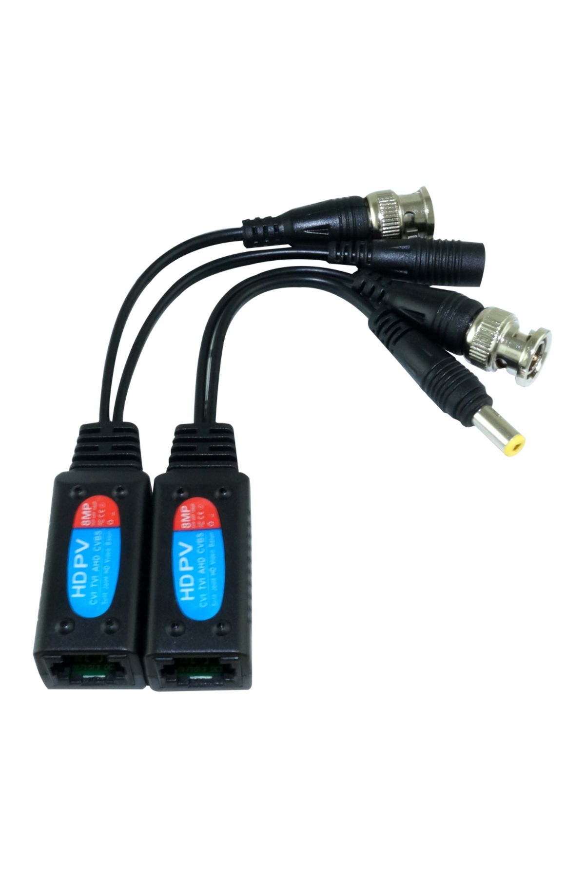 Choice-10 أزواج من موصلات Balun فيديو عالية الدقة بدقة 8 ميجابكسل، تحويل BNC إلى RJ45، دعم إيثرنت ثنائي ملتوي لـ AHD 4