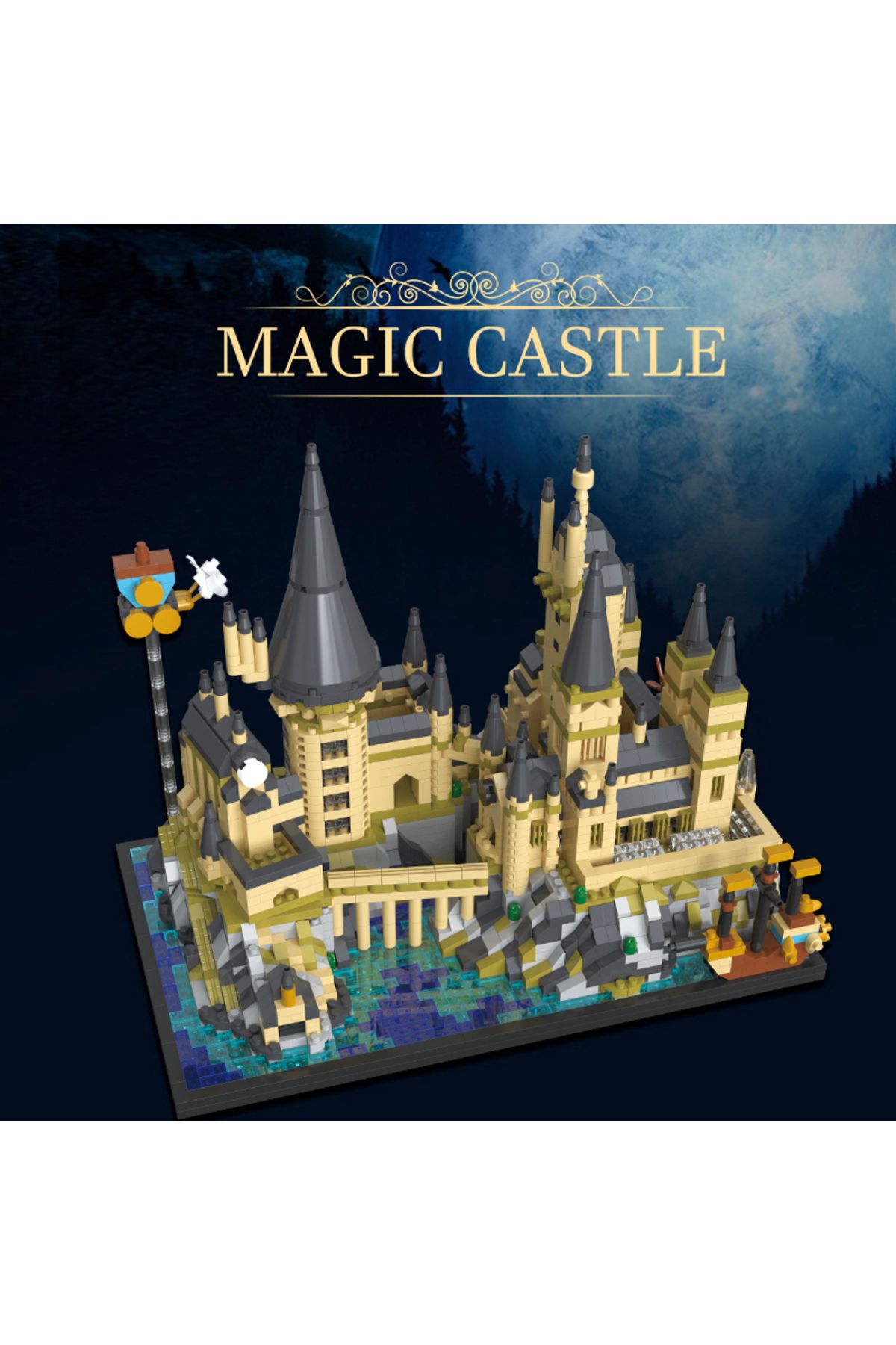 Choice-No box Magic Wizardry Castle Micro Size Building Blocks Sets Gothic Architecture DIY Bricks Model Ki 3