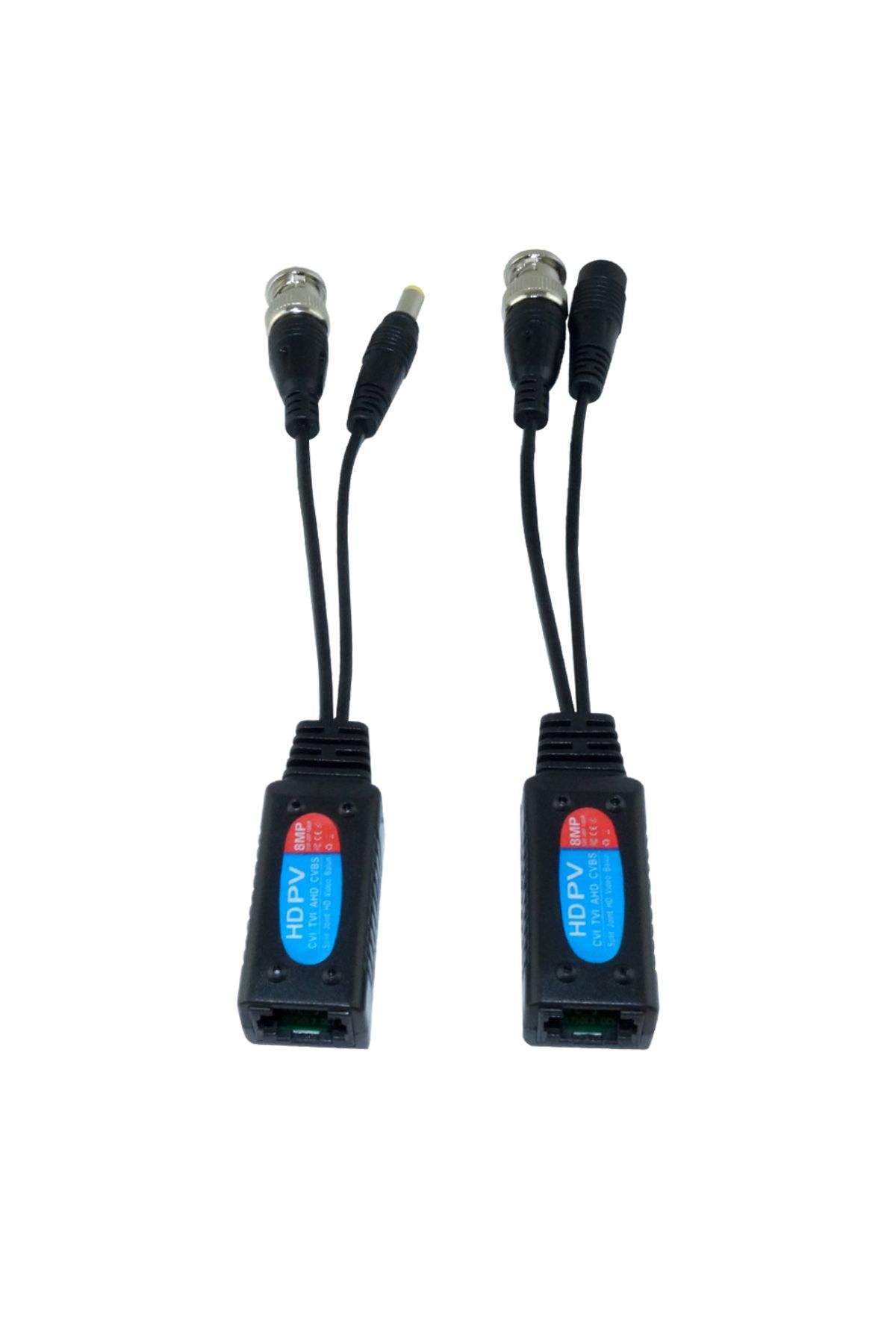 Choice-10 أزواج من موصلات Balun فيديو عالية الدقة بدقة 8 ميجابكسل، تحويل BNC إلى RJ45، دعم إيثرنت ثنائي ملتوي لـ AHD 5