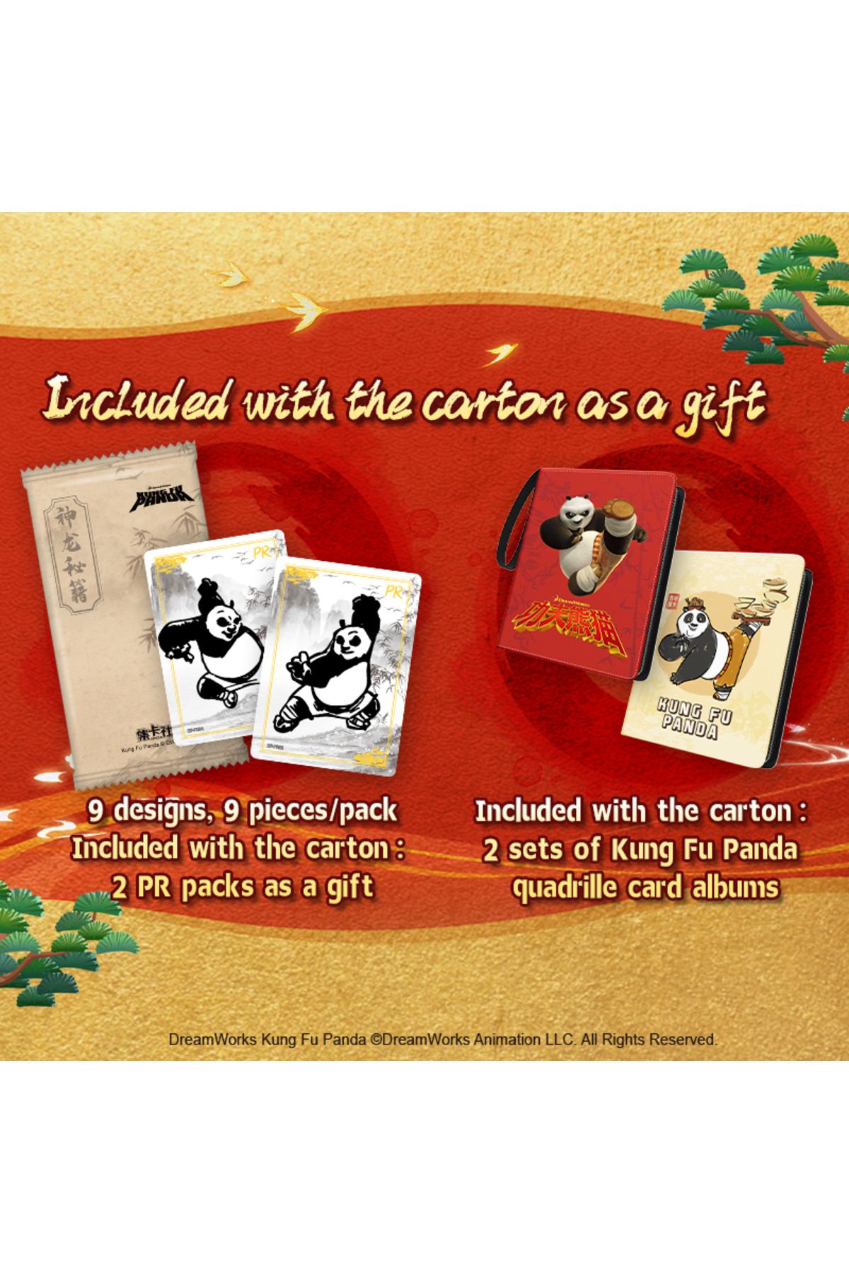 card.fun-10 Packs CARDFUN Kung Fu Panda Cards Booster Box Official Anime TCG CCG Collectable Playing/Tradi... 4