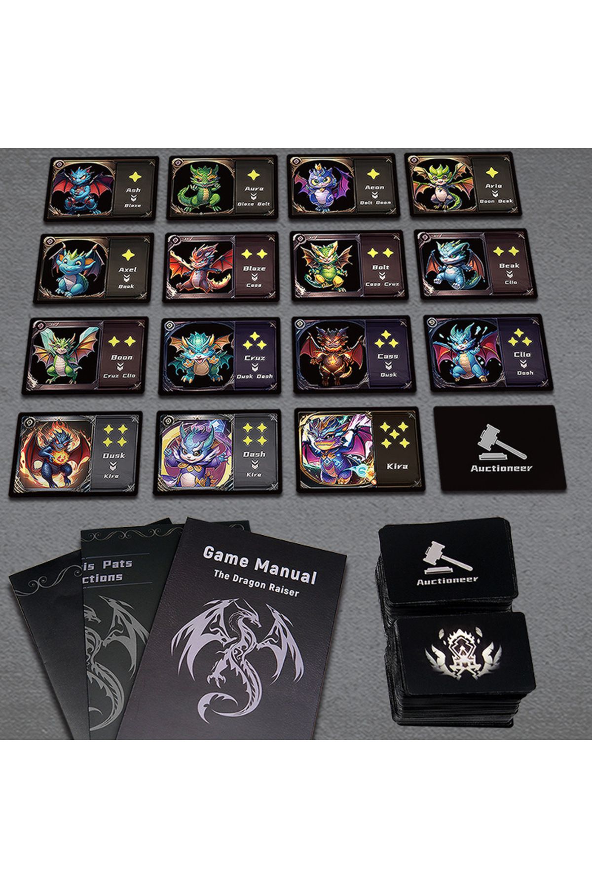 Choice-The Dragon Raiser Card Game, English version of board game, for 3-6 players 2