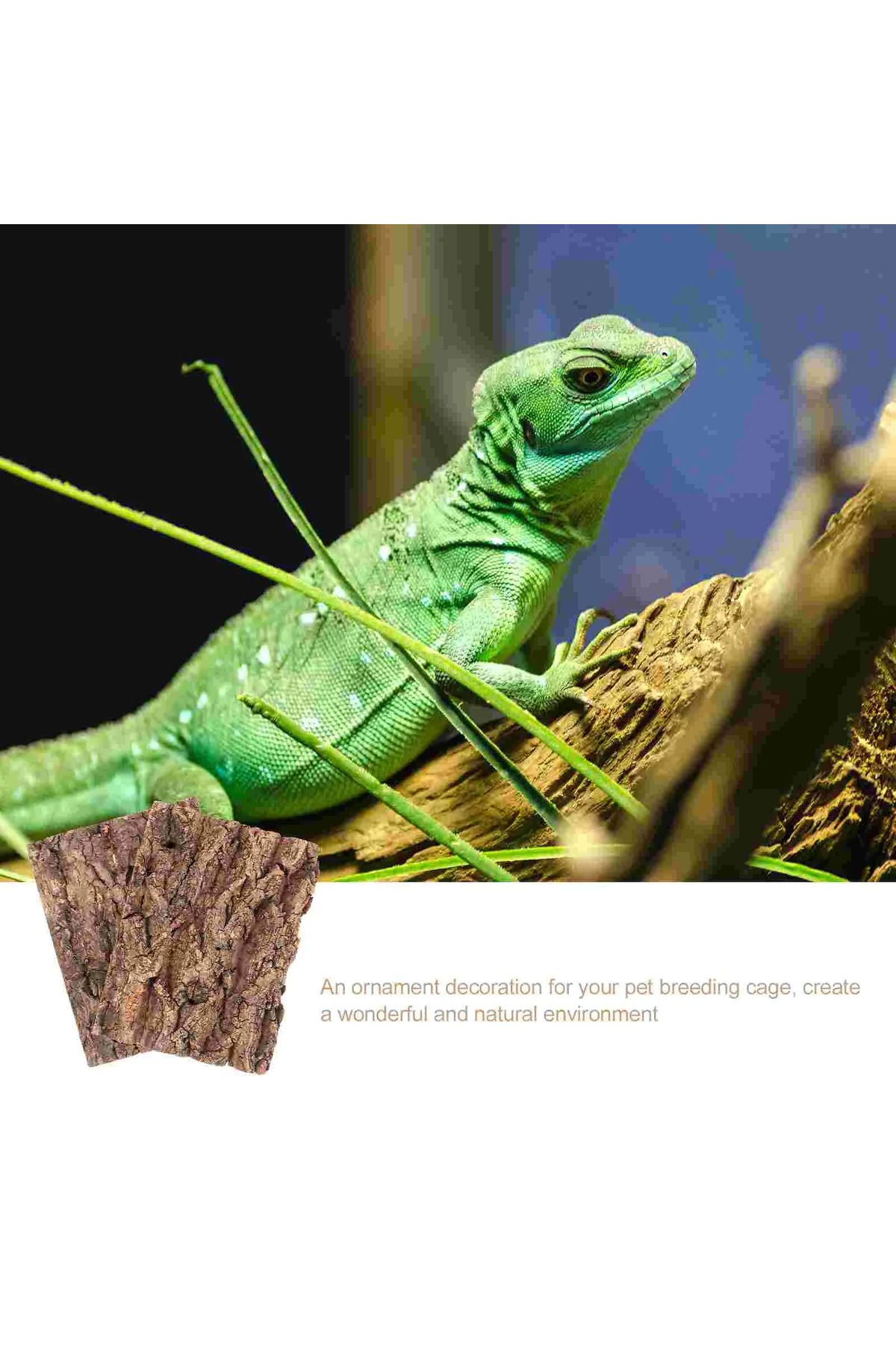 Choice-1Pcs Terrarium Tree Bark Decor Turtle Snake Hide Tree Bark Lizard Climbing Tree Bark Reptile Tank... 6