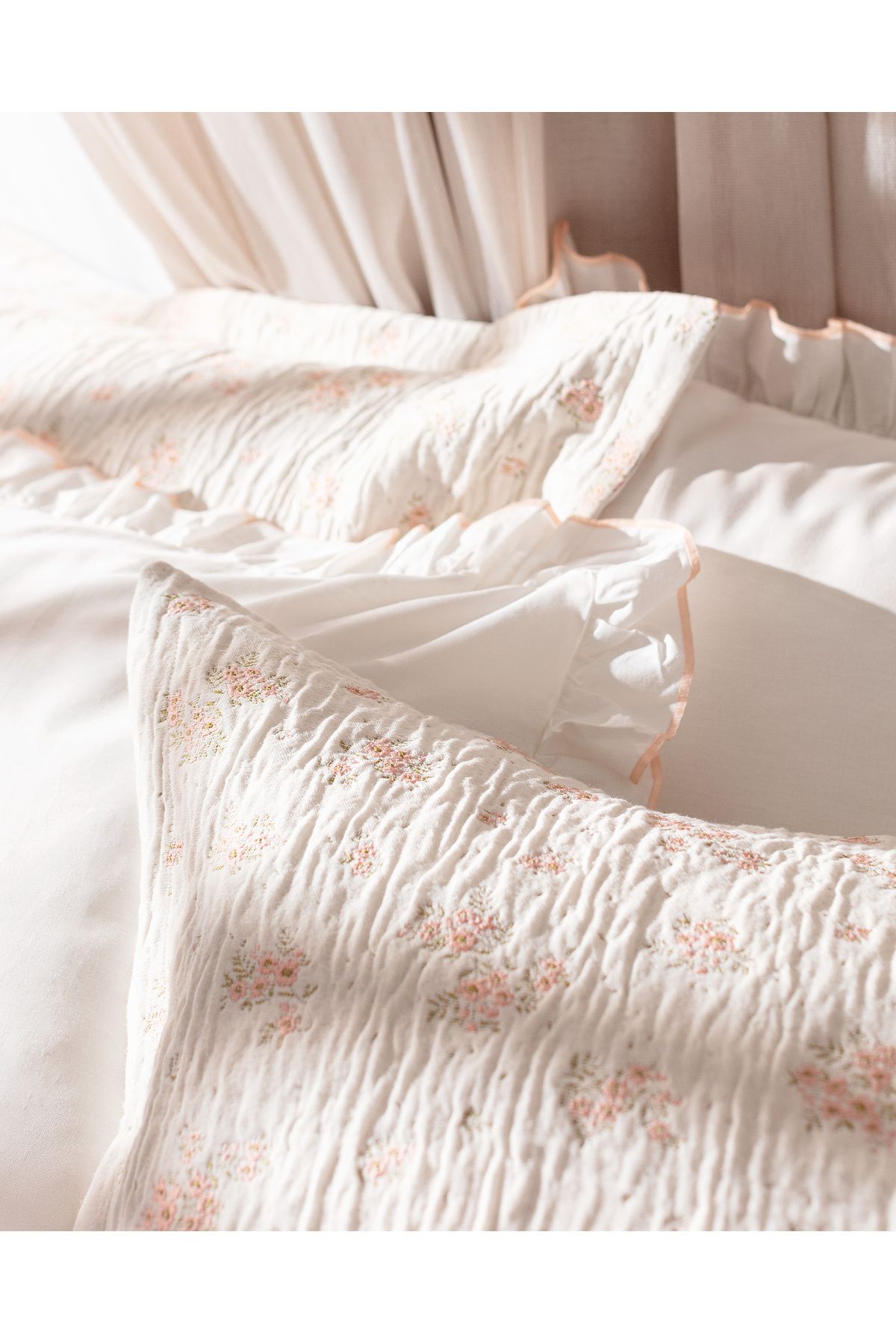 Madame Coco-Julien Double Bedspread Set - Powder 5