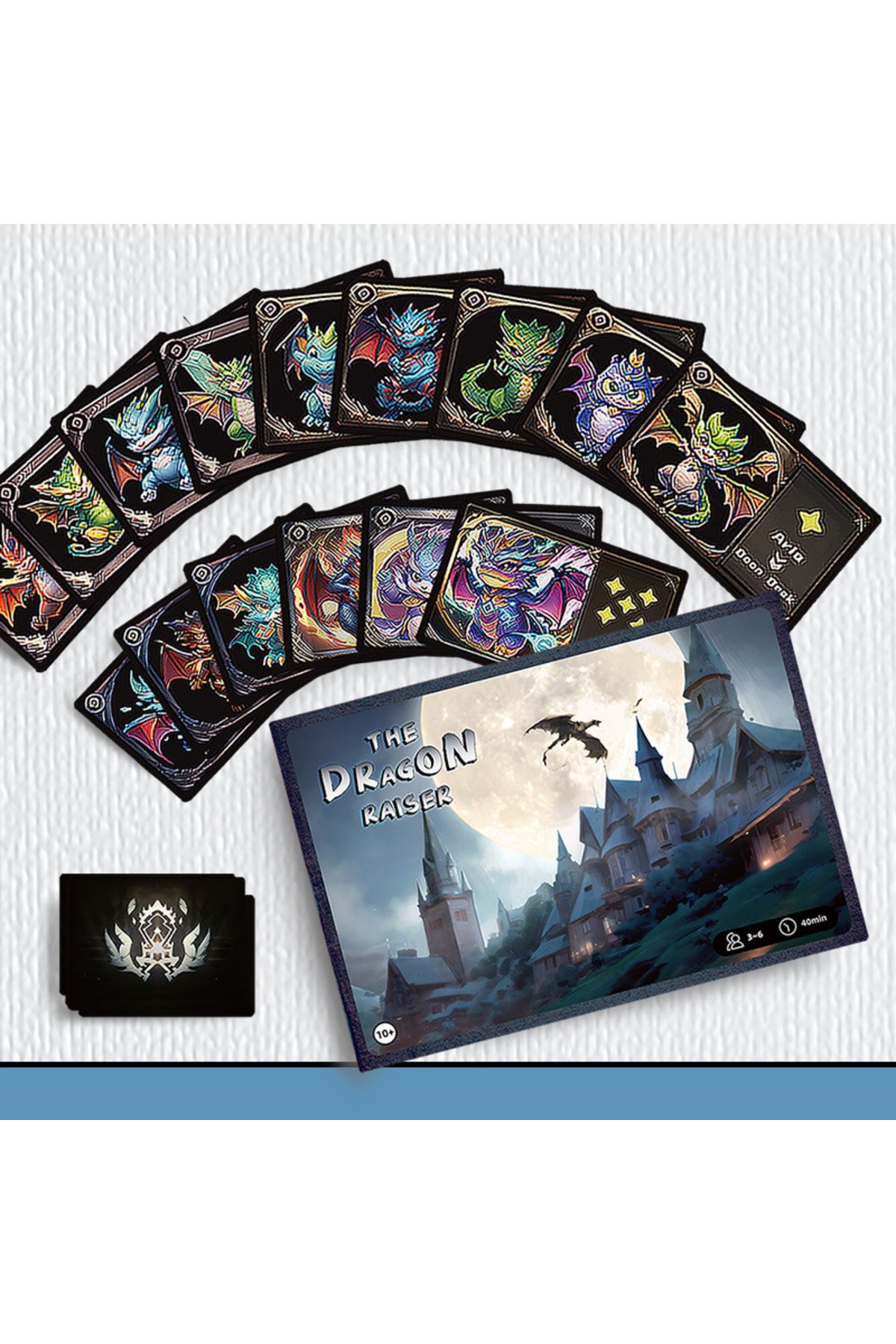 Choice-The Dragon Raiser Card Game, English version of board game, for 3-6 players 3