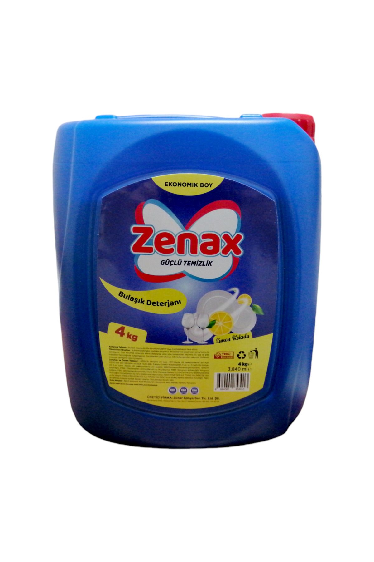 ZenaX Limon Kokulu Bulaşık Deterjanı 4 kg