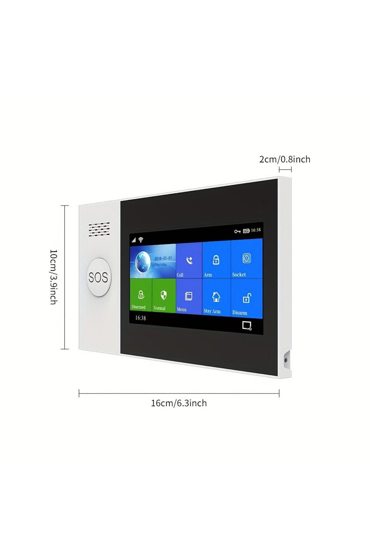 PGST-PG-107 4G Wireless Home Alarm System WiFi Security System with 4.3 Inch Full Touch Screen,Co... 3