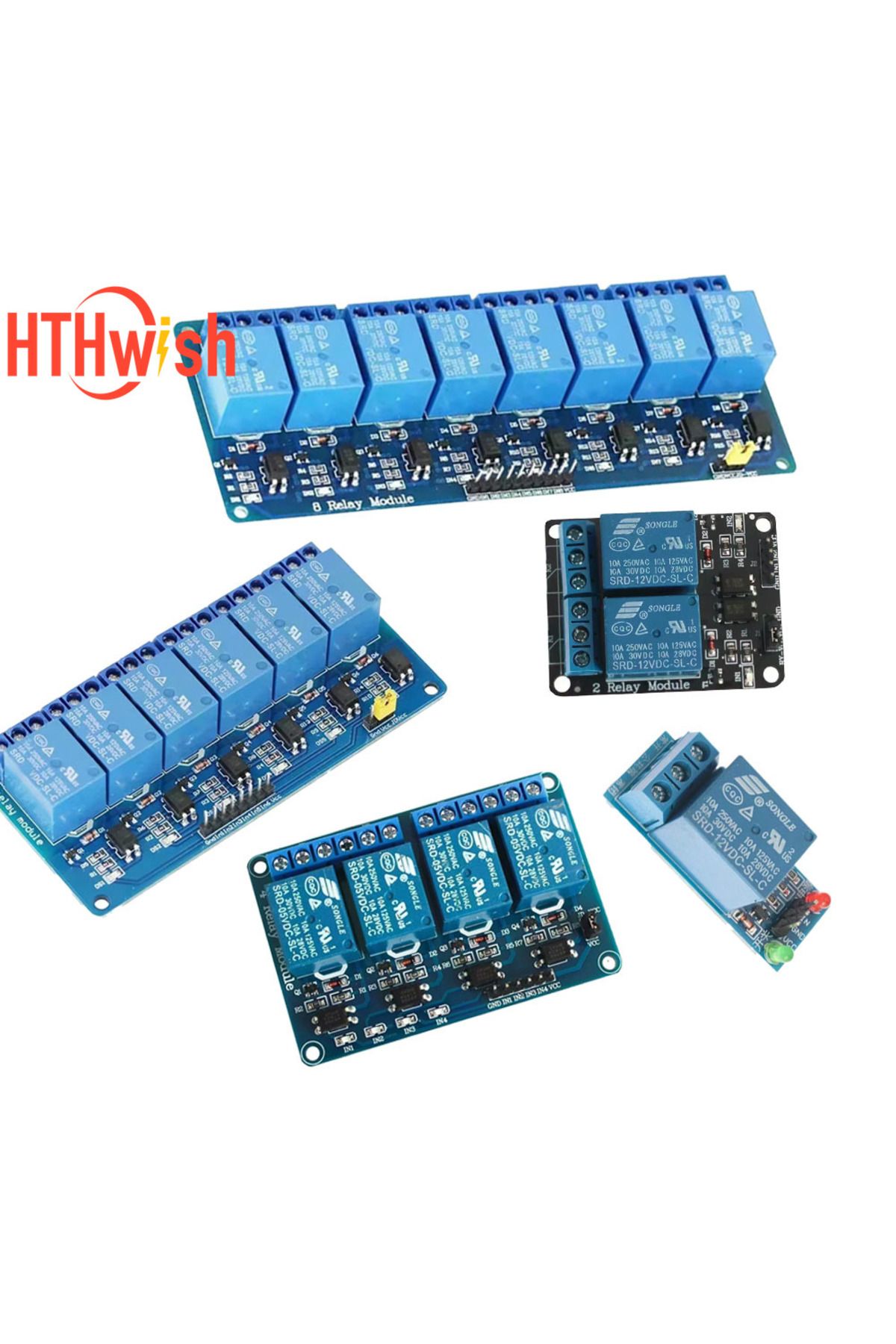 Choice-5V/12V/24V Relay Module With Optocoupler Relay Output 1 2 4 6 8 16Way Relay Module For Arduino PL... 2