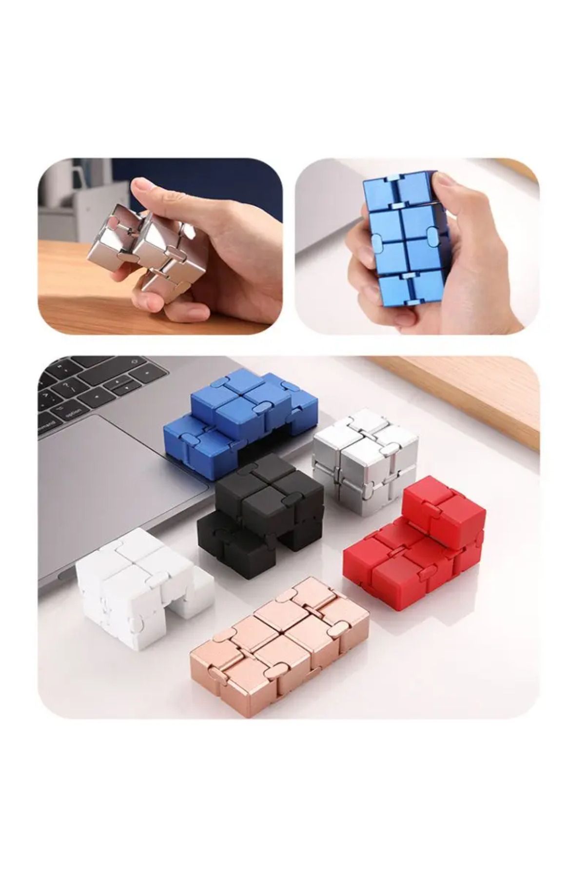 Choice-Unpack Puzzle Infinite Twist Square Slider Rotate The Metal Slider Children's Infinite Flip Alloy... 6