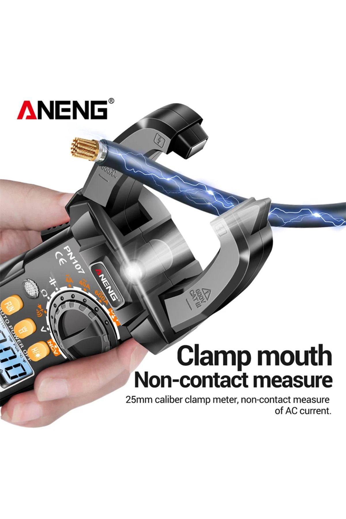 Choice-Digital Clamp Meter Intelligent Multimeter Voltage Resistance Meter 4000 Counts Votage Current Oh... 4