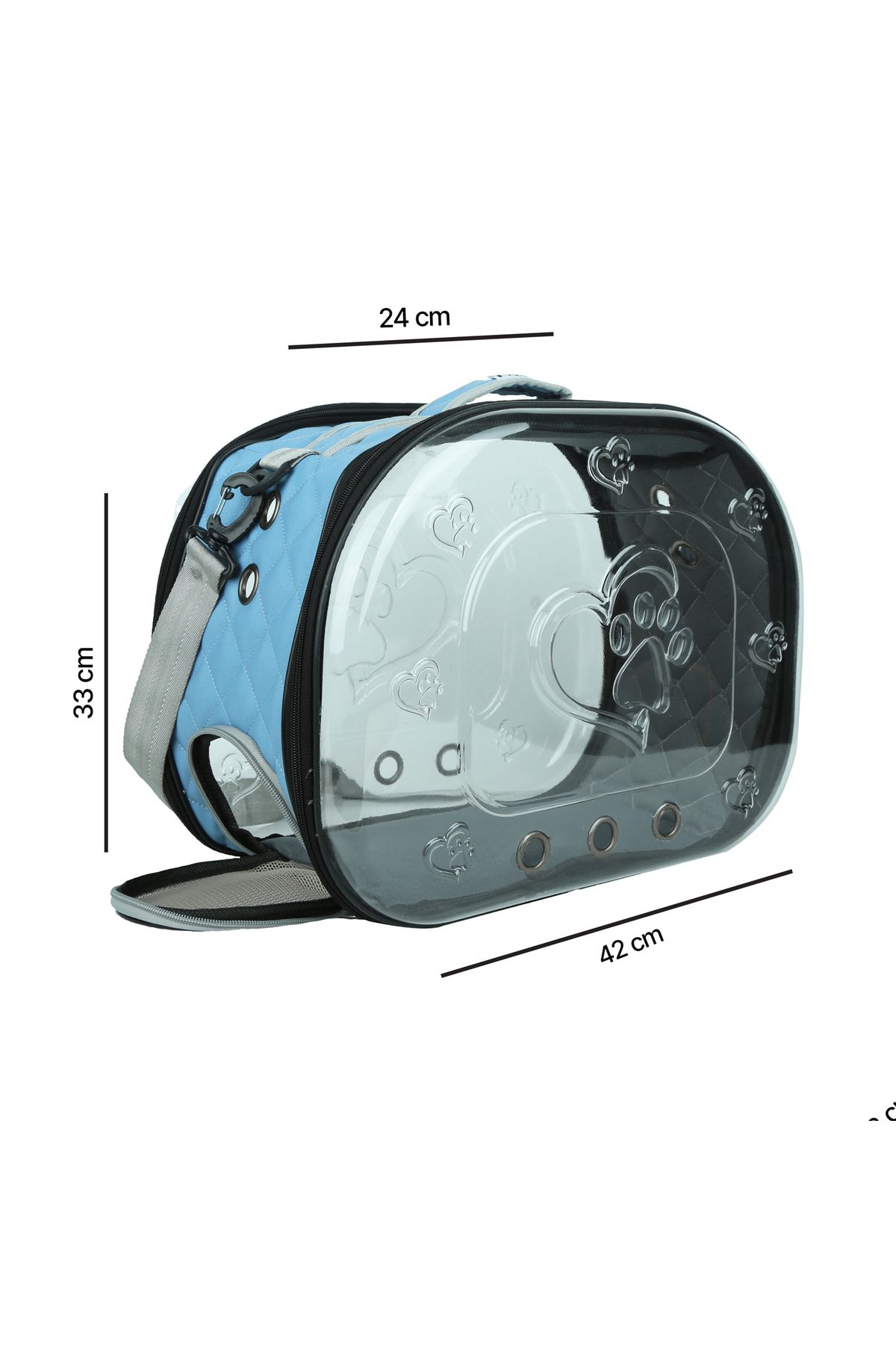 Petcibaba-Double Glass Quilted Ellipse Carrying Leather 3