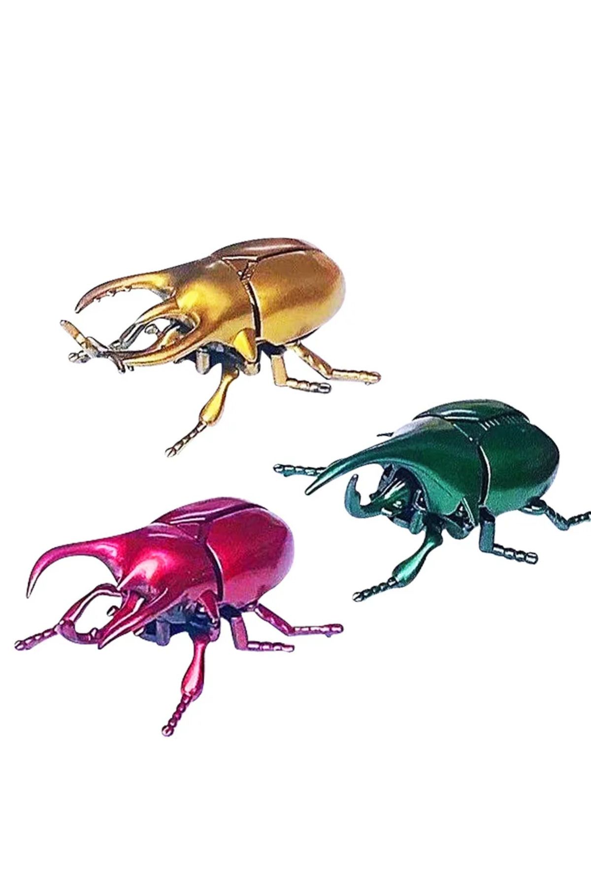 Choice-Creative Clockwork on Chain Simulation Fighting Beetle Unicorn Immortal Insect Model Children's O... 8