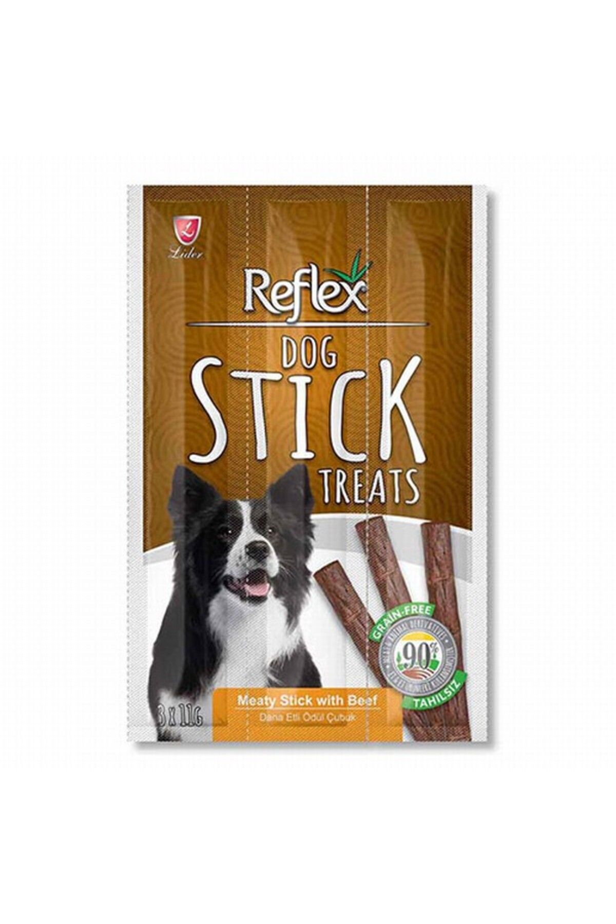 Reflex Dog Tahılsız Stick Beef Biftekli Köpek Ödül Çubuğu 3x11 gr