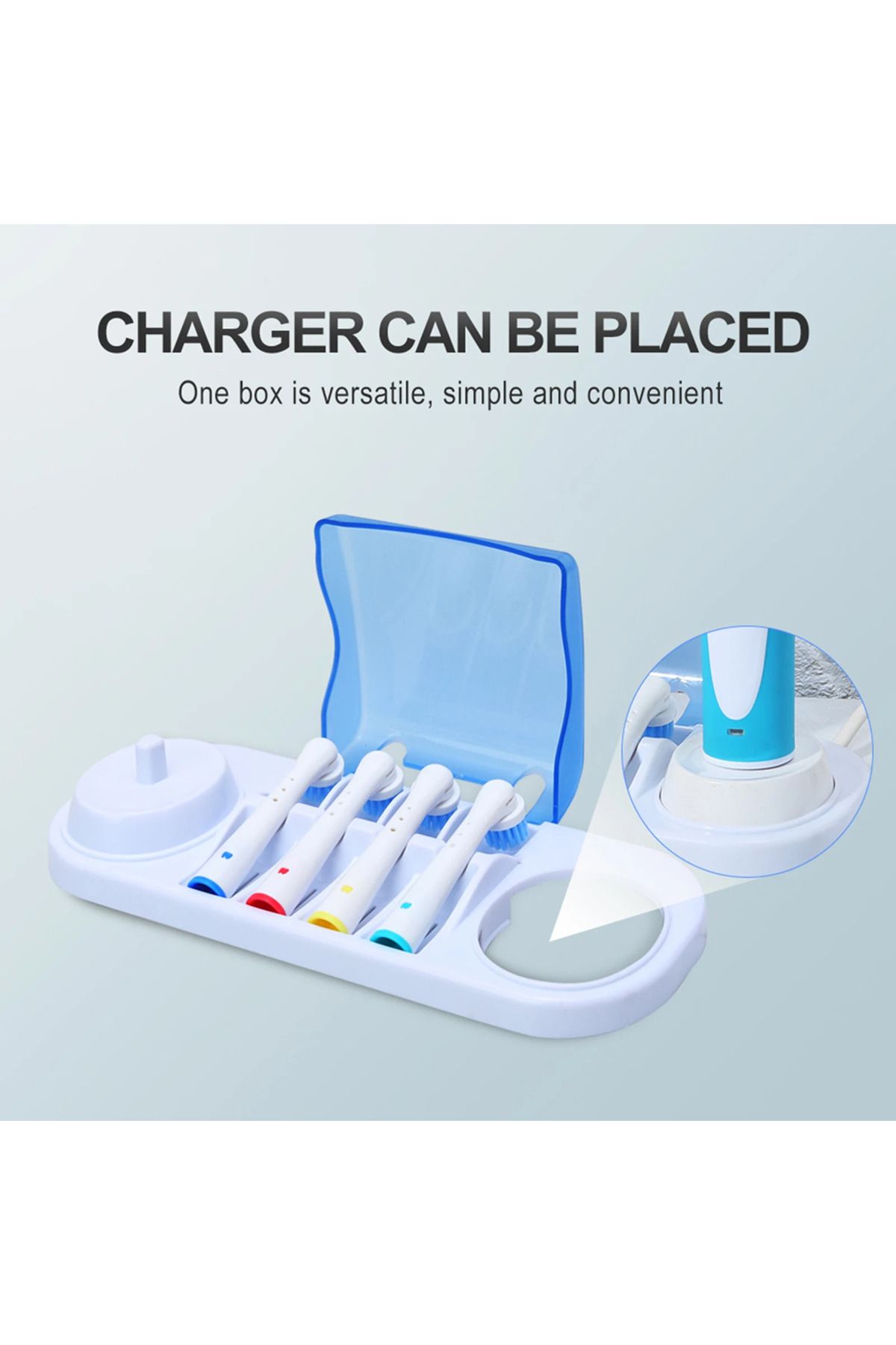 Choice-Electric Toothbrush Stand Holder for Oral B Toothbrushes Organizer Mount Bathroom Organizer with ... 4