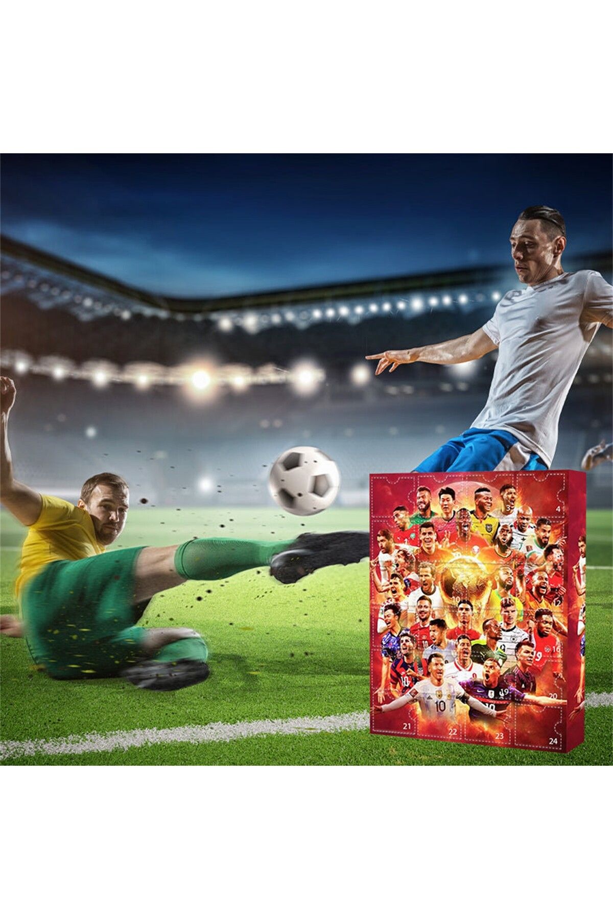 Choice-2024 Countdown Advent Calendar Soccer Kit 24 Days Building Advent Calendars Soccer Favors Sports ... 2