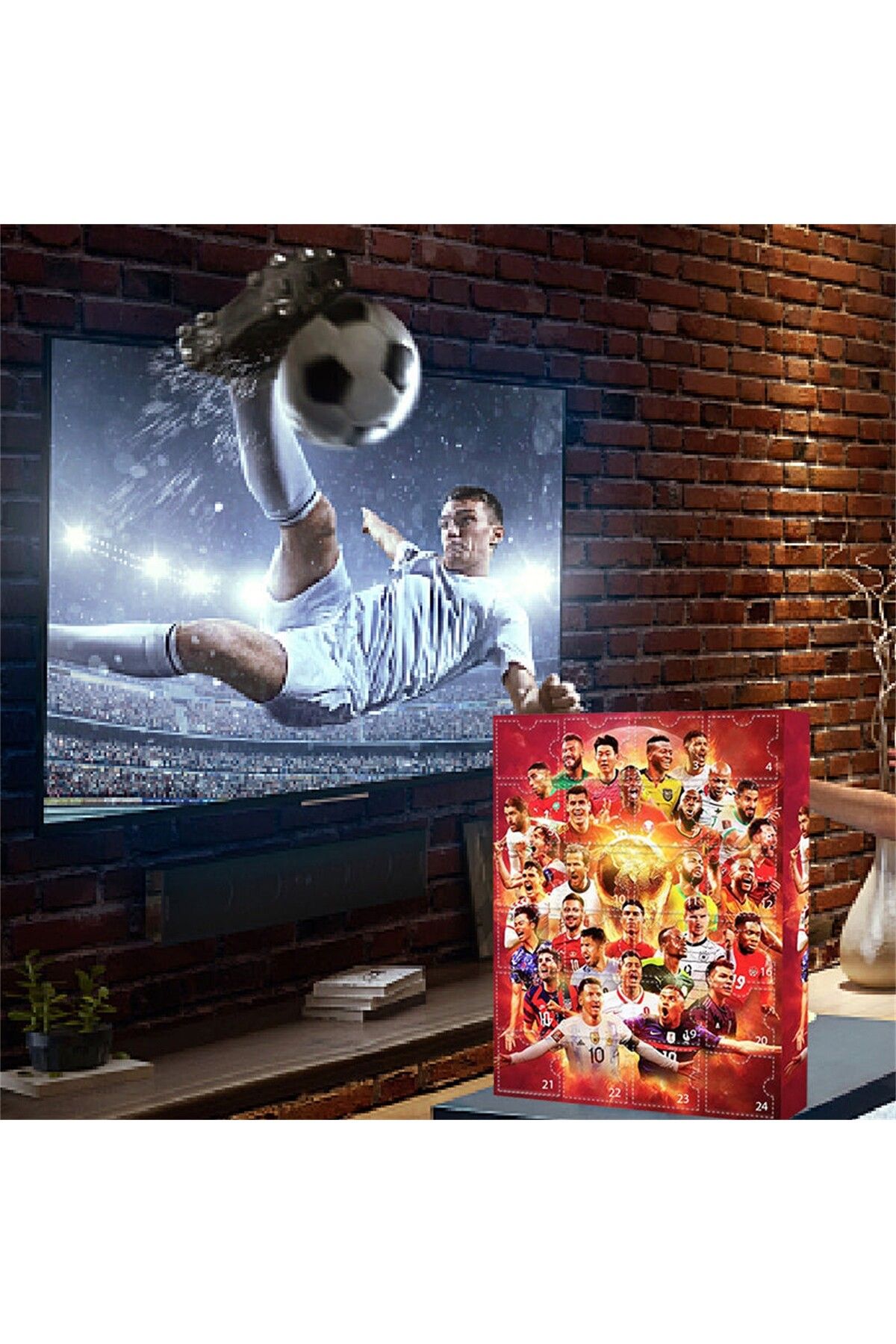 Choice-2024 Countdown Advent Calendar Soccer Kit 24 Days Building Advent Calendars Soccer Favors Sports ... 6