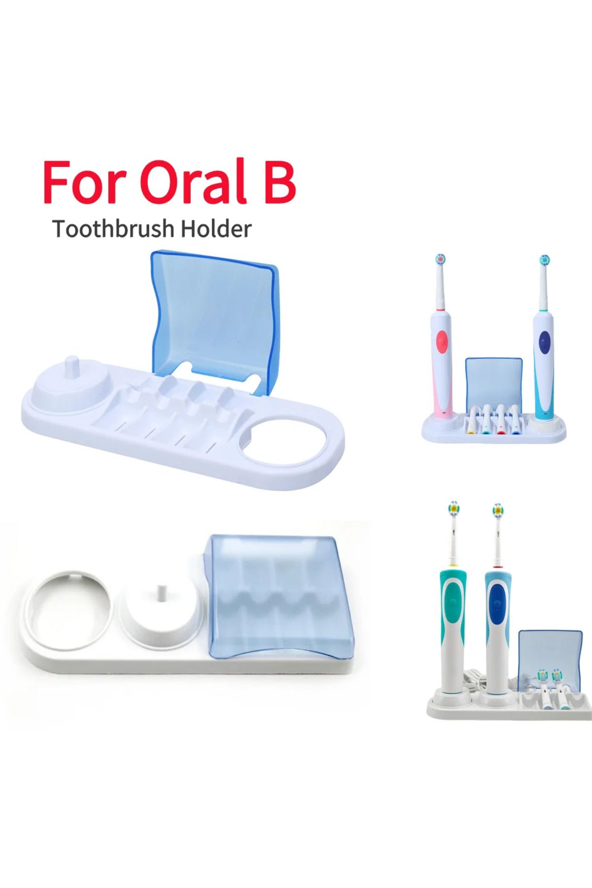 Choice-Electric Toothbrush Stand Holder for Oral B Toothbrushes Organizer Mount Bathroom Organizer with ... 2