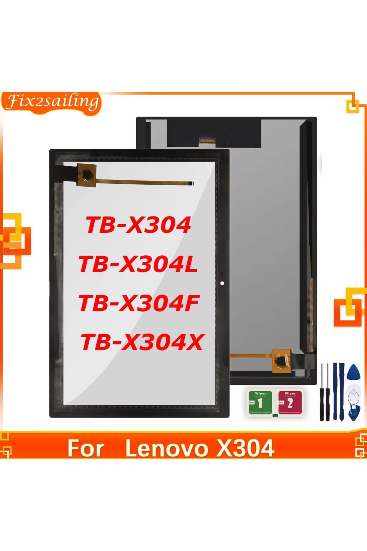 Choice-10.1" LCD Or Touch For Lenovo Tab 4 X304 TB-X304L TB-X304F TB-X304N/X Display Matrix Module Touch... 8