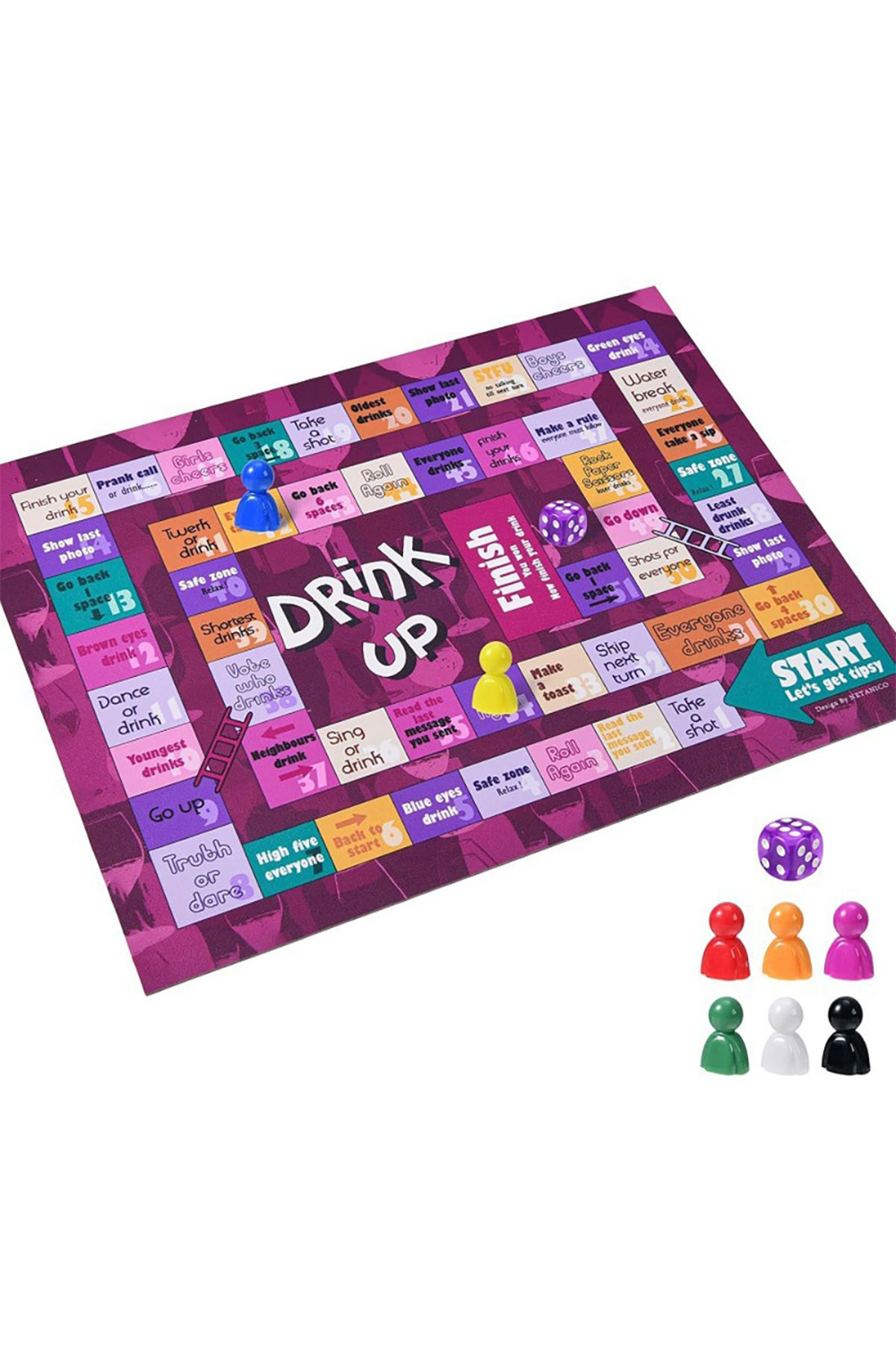 Choice-Drinking Board Game Interactive Drinking Party Board Game Set Dice Party Club Drinking Games for ... 7