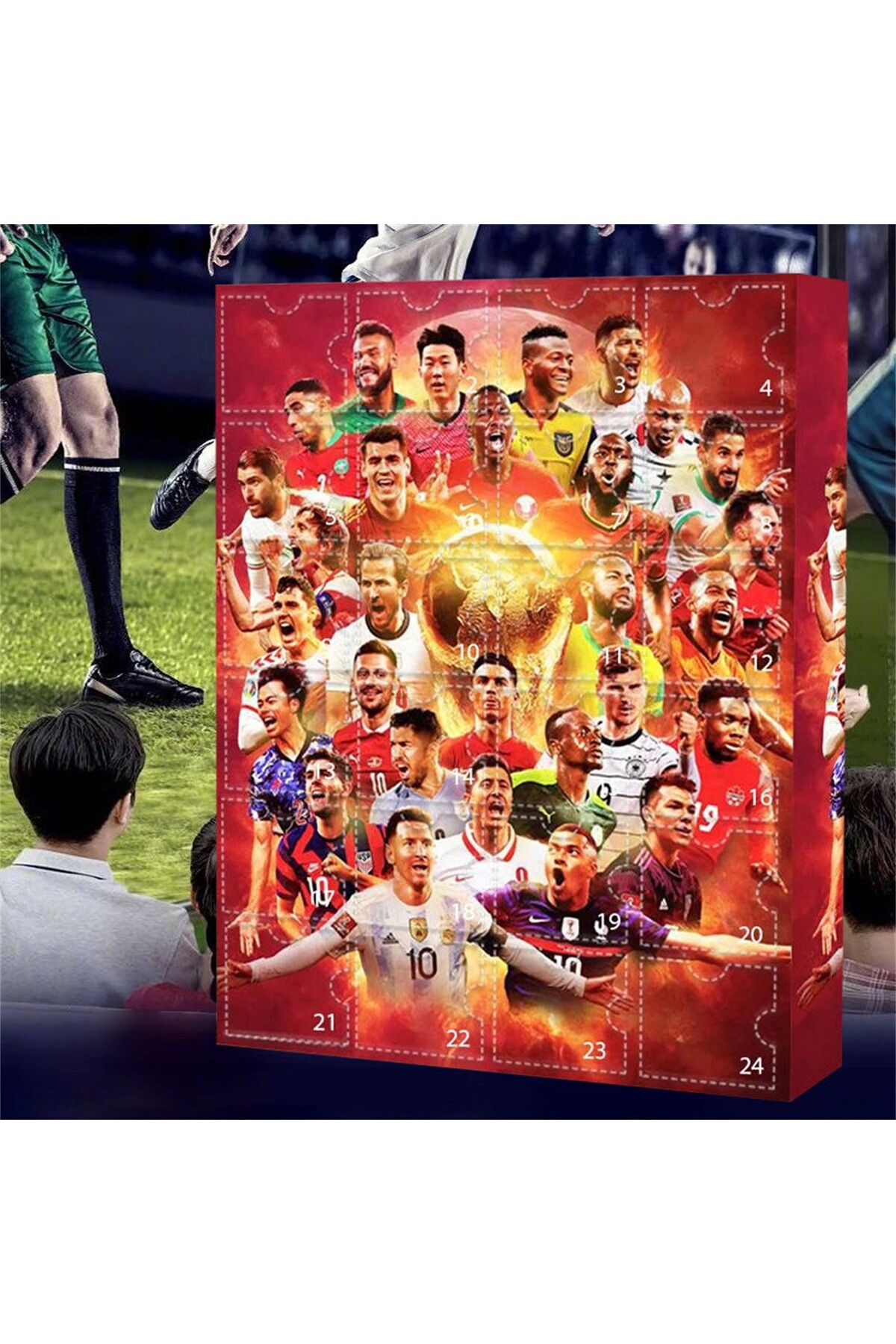 Choice-2024 Countdown Advent Calendar Soccer Kit 24 Days Building Advent Calendars Soccer Favors Sports ... 5