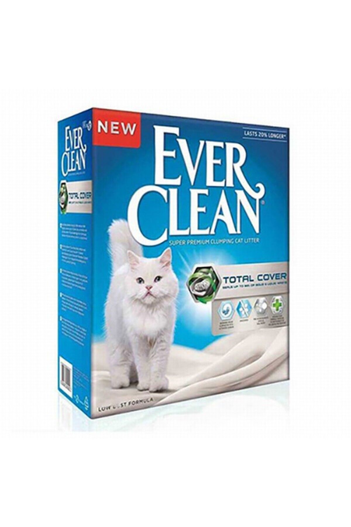 Ever Clean Total Cover Kokusuz Topaklanan Kedi Kumu 10 Lt