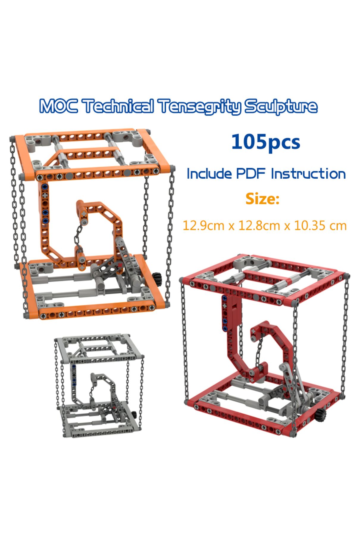 Choice-Tensegrity Sculpture Model Technical Building Blocks Physics Science Anti-Gravity Balancing Frame... 8