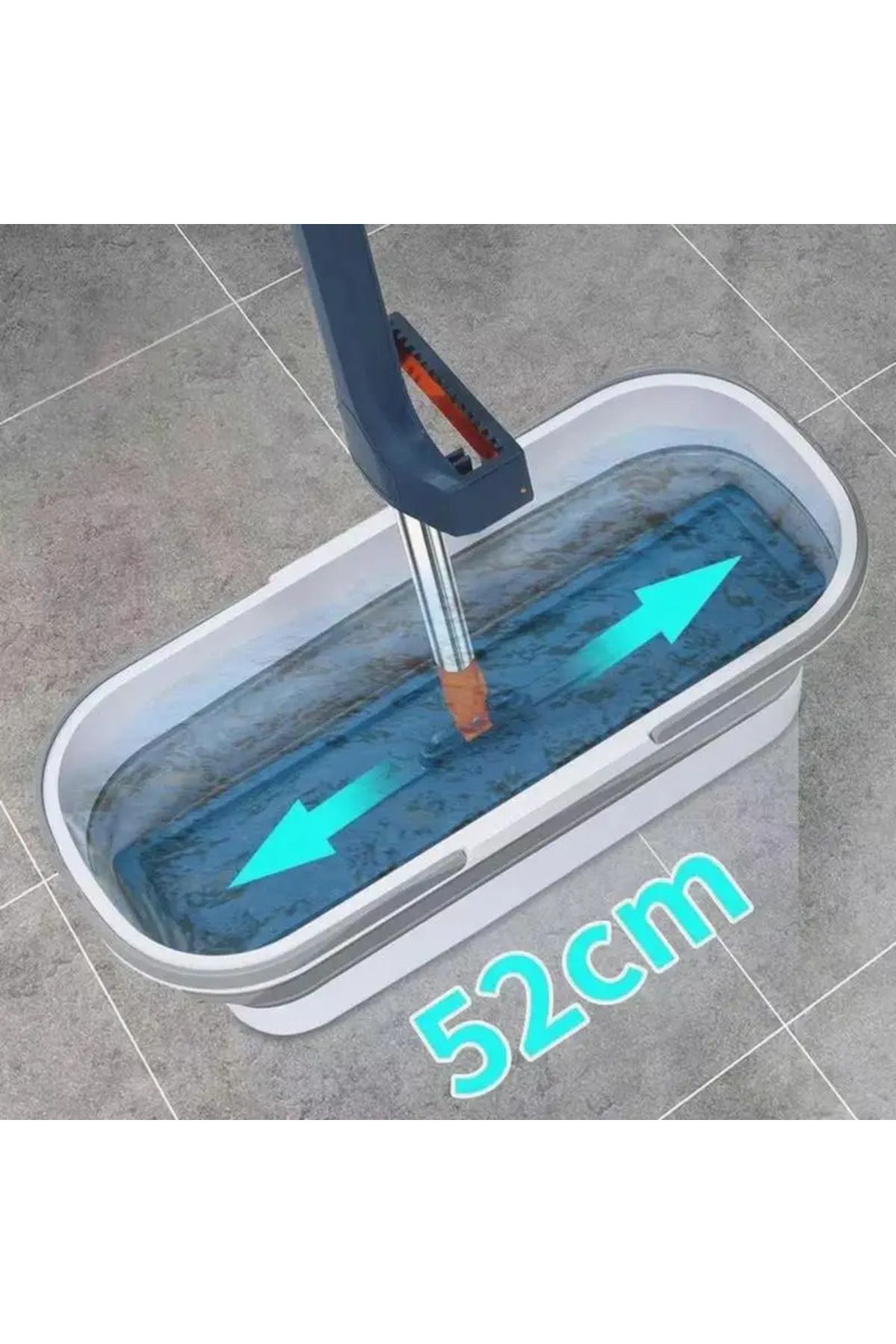 Choice-Portable Folding Mop Bucket Household Rectangular Flat Mop Bucket Durable Large Capacity Dry Wet ... 5