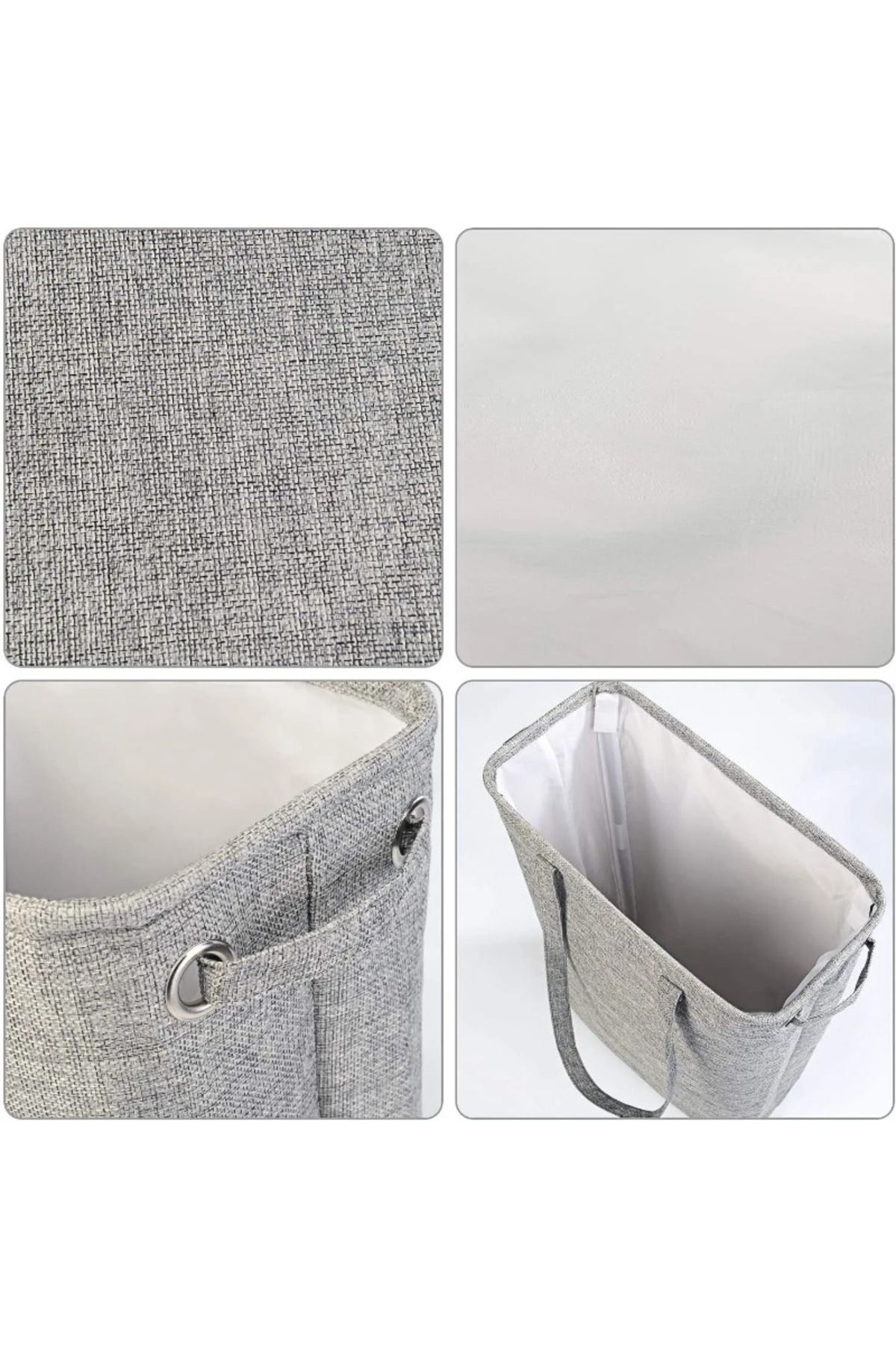Choice-45L thin laundry basket with cover, narrow hand, fine hand, dirty laundry basket, bedroom, kinder... 7