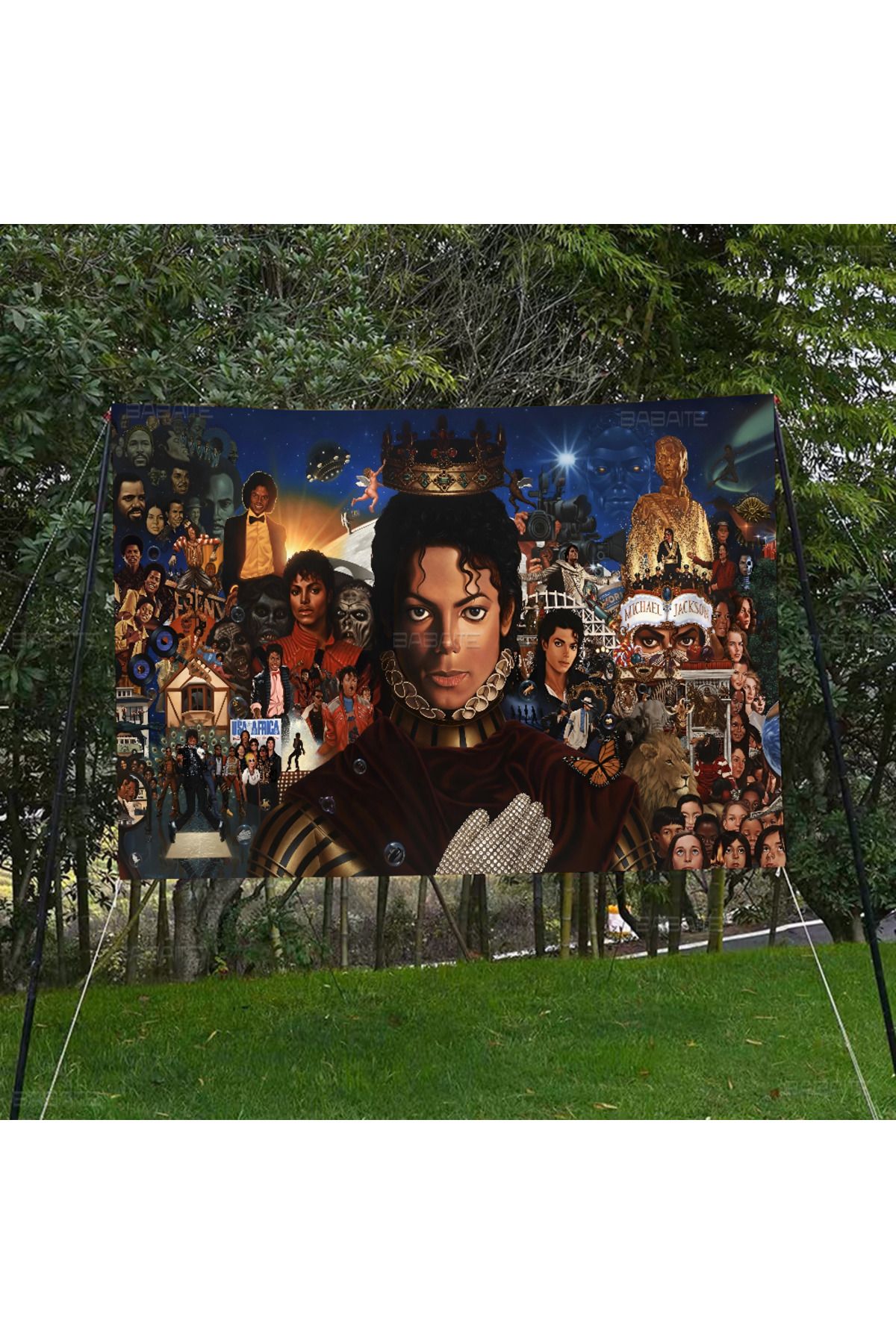 Choice-Michael Jackson Large Size Flags Printing Patterns Interesting Birthday Party Decorations Banner 6
