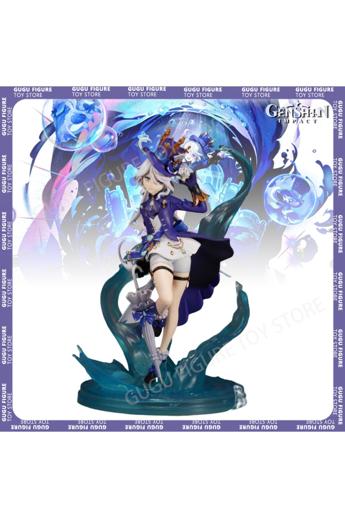 Choice-Genshin Impact Anime Figure Furina Action Figures Focalors Model Doll Furina De Fontaine Statue M... 2