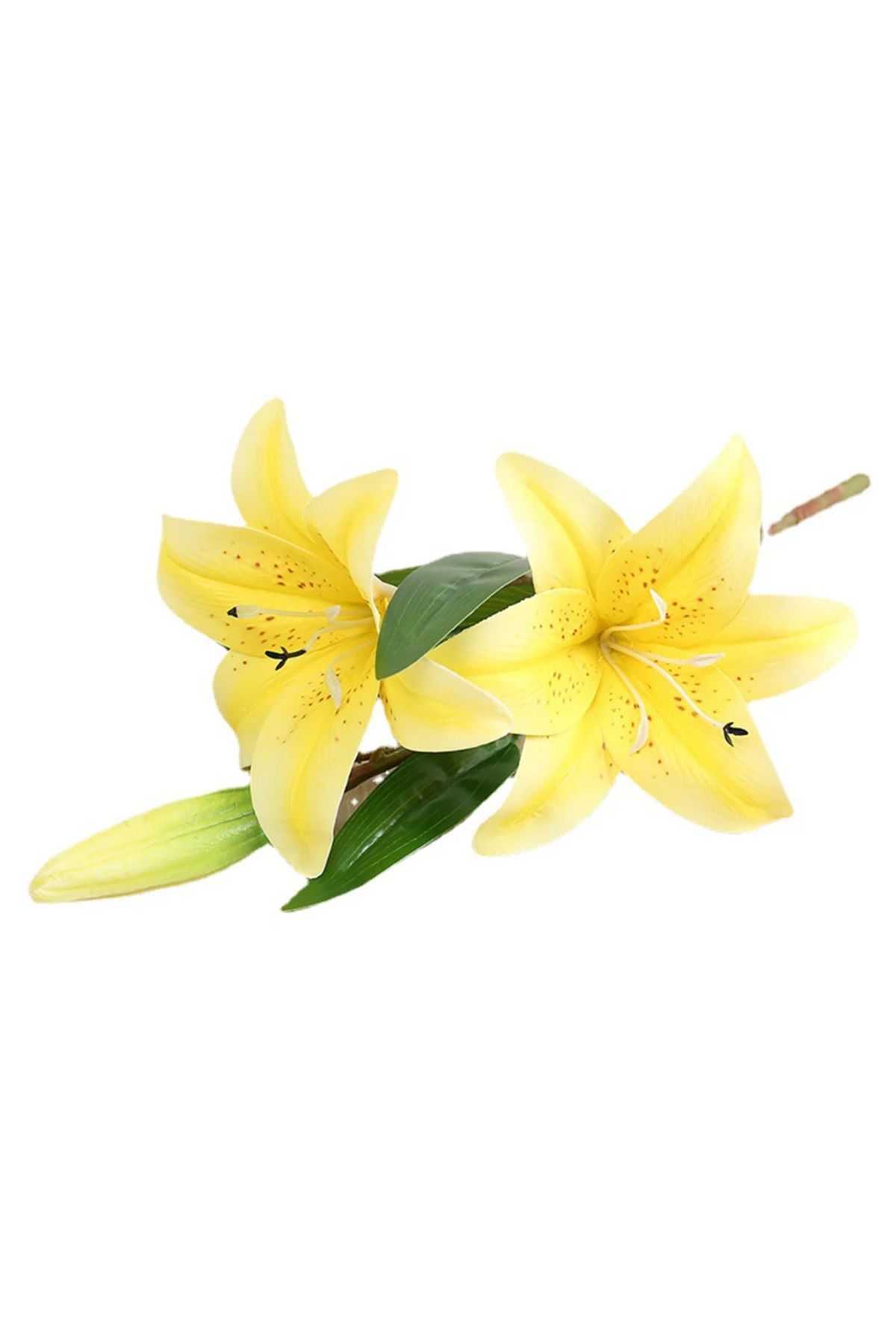 Choice-Real Looking 3D Printing Lily Branch  Artificial Flowers White Fake Flowers Flores for Wedding Ho... 6