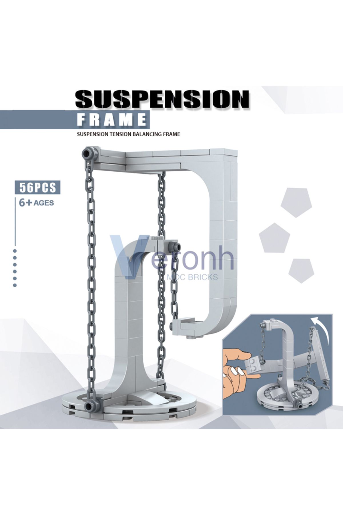 Choice-Tensegrity Sculpture Model Technical Building Blocks Physics Science Anti-Gravity Balancing Frame... 7