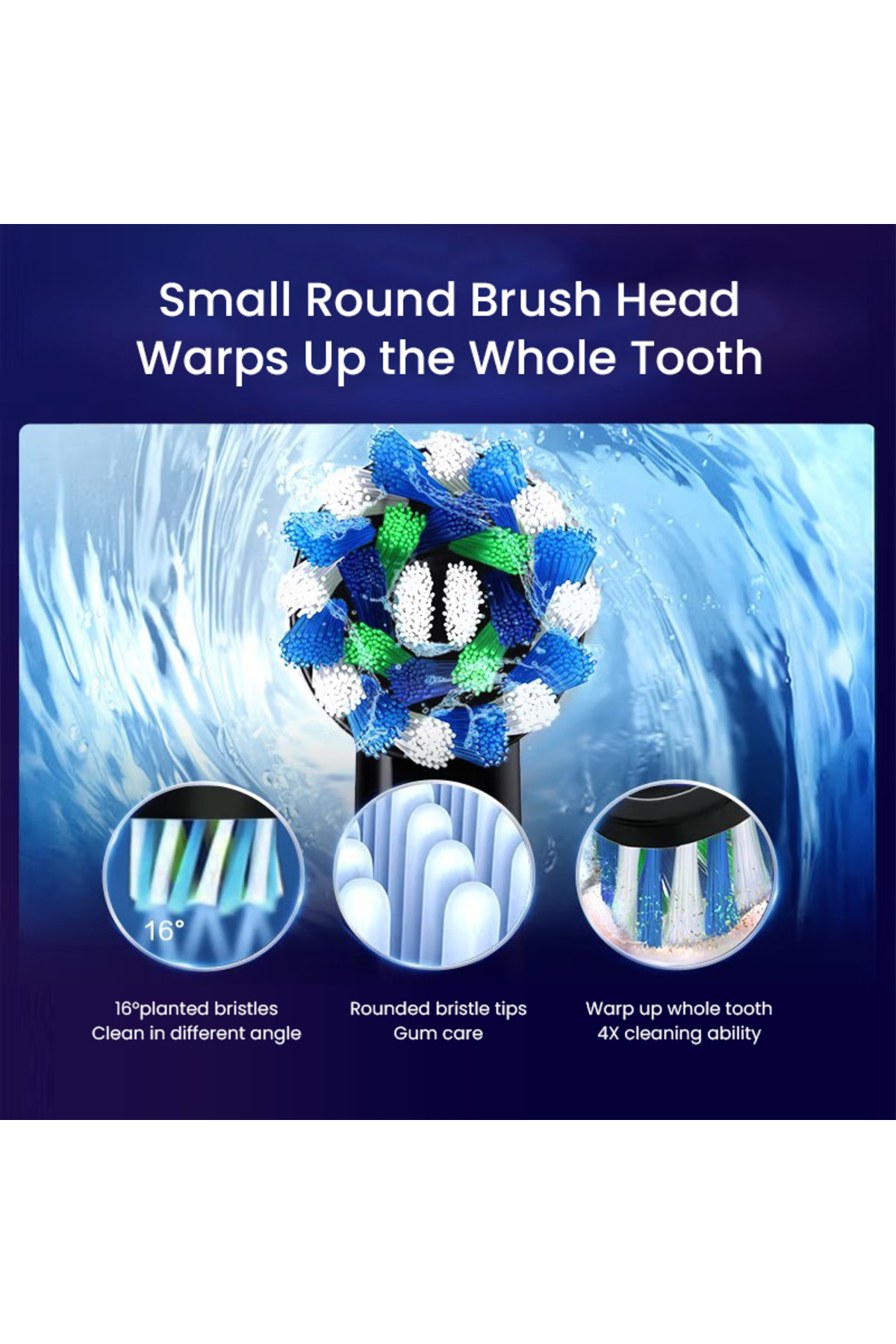 Choice Oral B Pro 4 Ultra Electric Toothbrush 3D Rotation Rechargeable