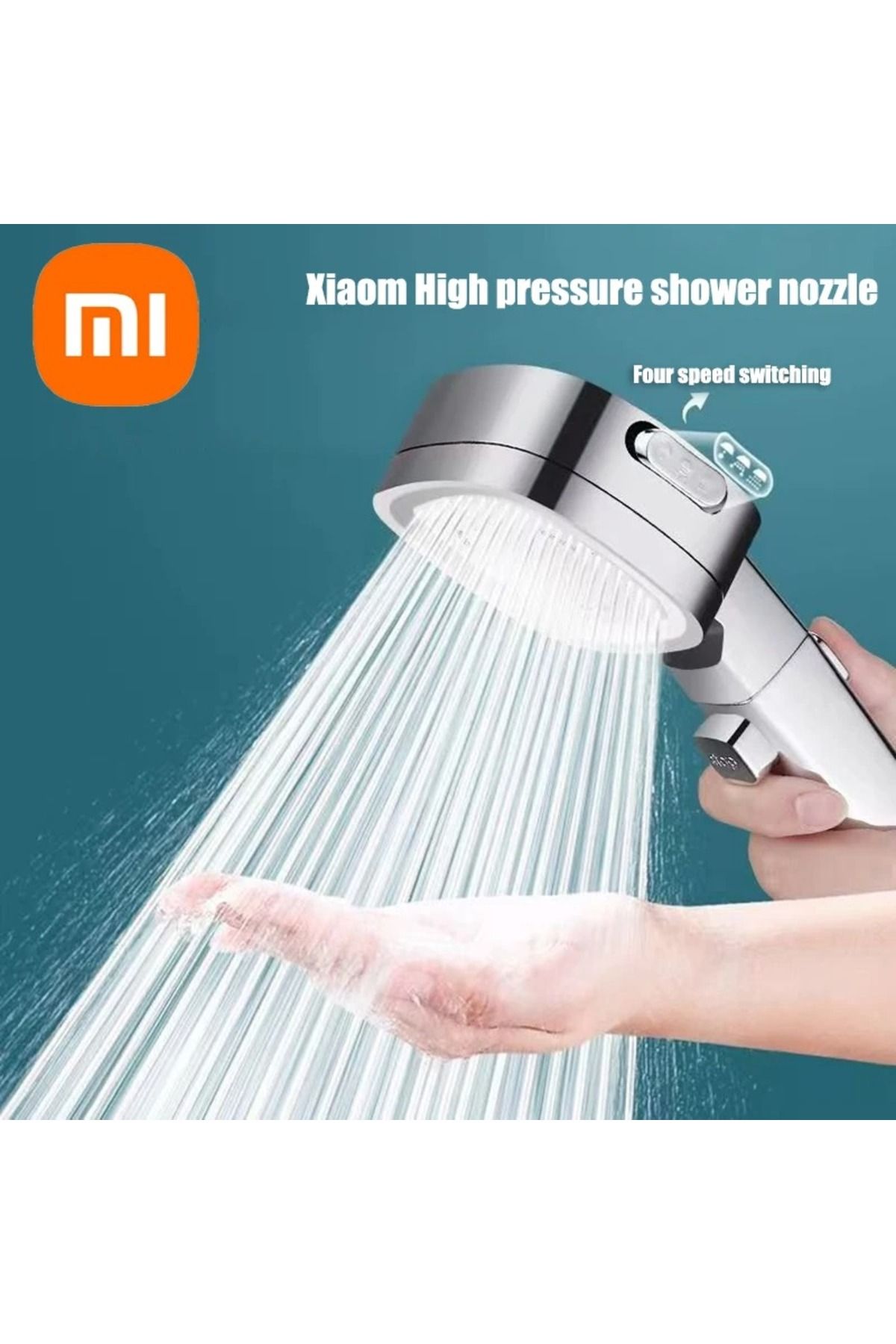 Xiaomi-Xiaomi High Pressure Shower Head Water Saving 3-Modes Shower Heads Adjustable Water Massage Spray... 2