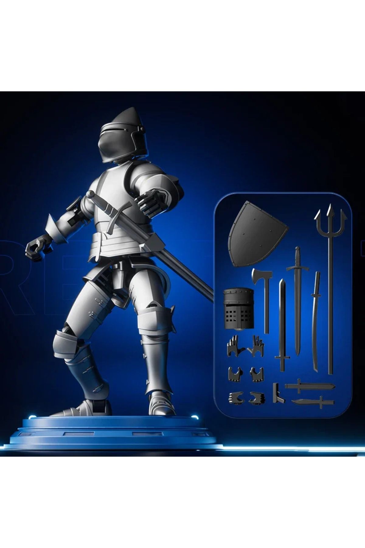 Choice-Knight Action Figures Paladin 13 Jointed Movable Shapeshift Robot 3D Printed Mannequin Character ... 4