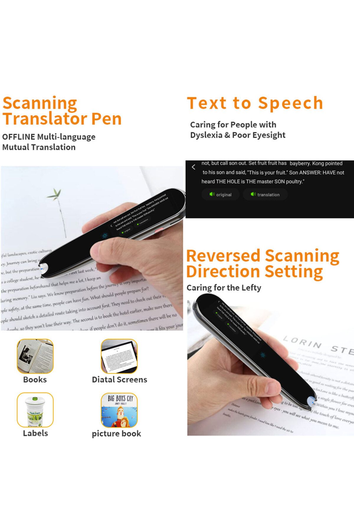Choice-Smart Voice Scan Translator Pen Multifunction Translation Dictionary Pen Real-Time Language Trans... 4