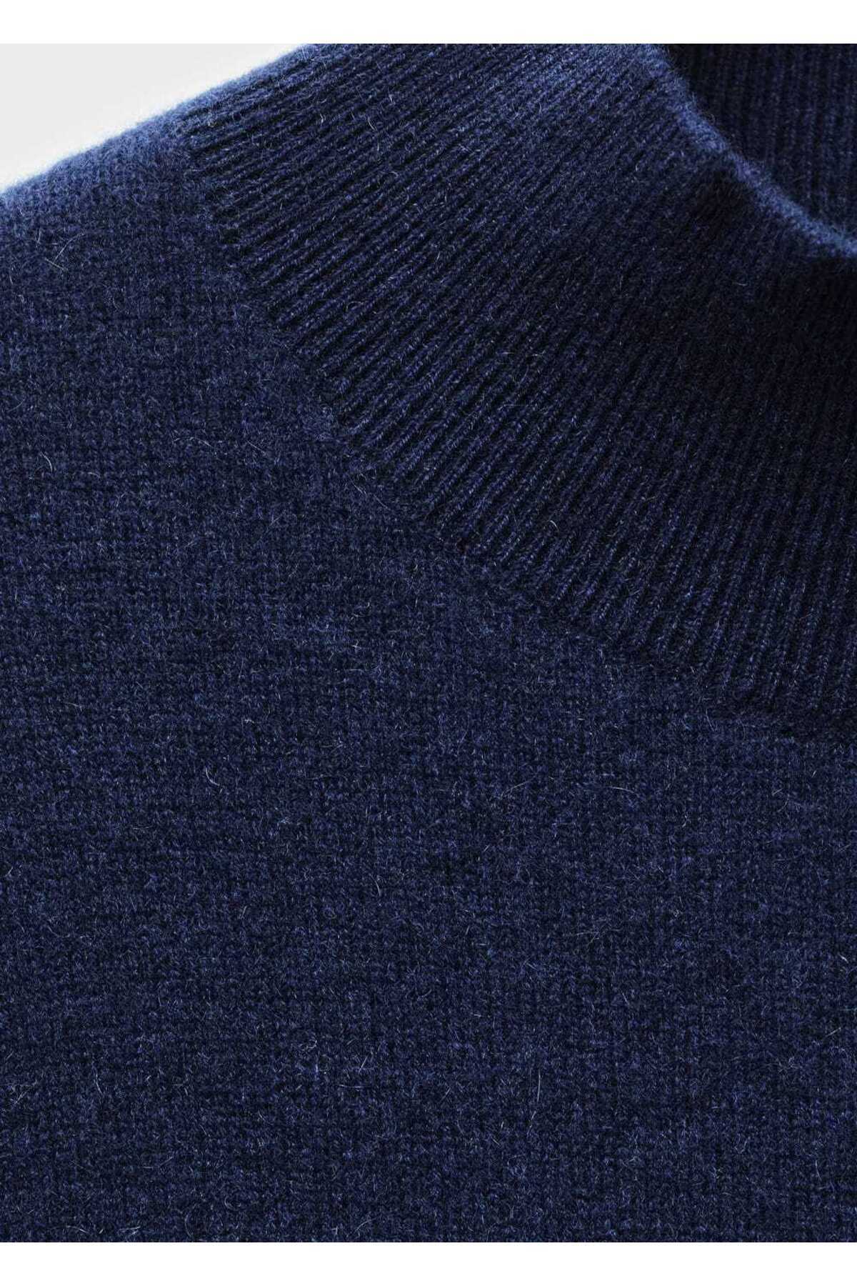 MANGO Woman-100% Cashmere Perkins Collar Sweater 7