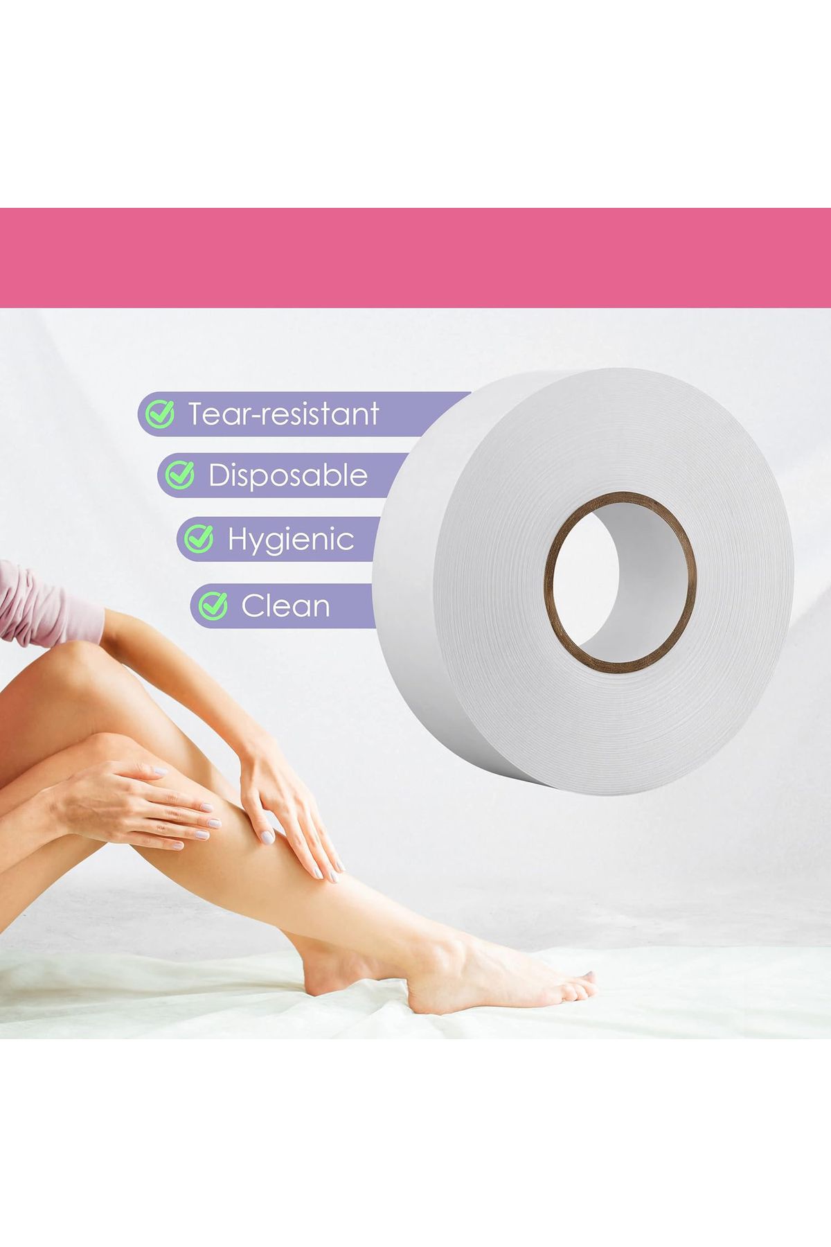 Transformacion-10 Meter Roll Waxing Cloth - with 10 Wax Spatulas 720915 6